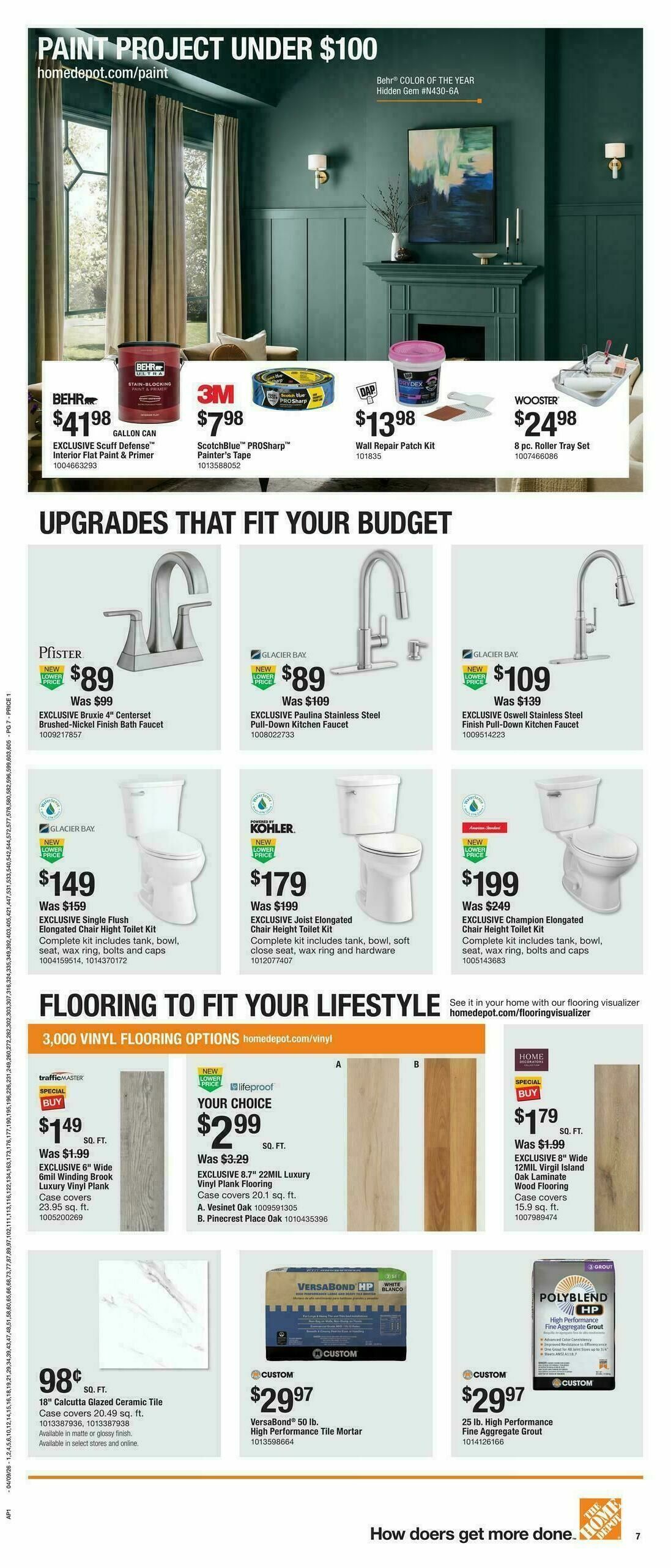 The Home Depot Spring Black Friday Weekly Ad from April 9