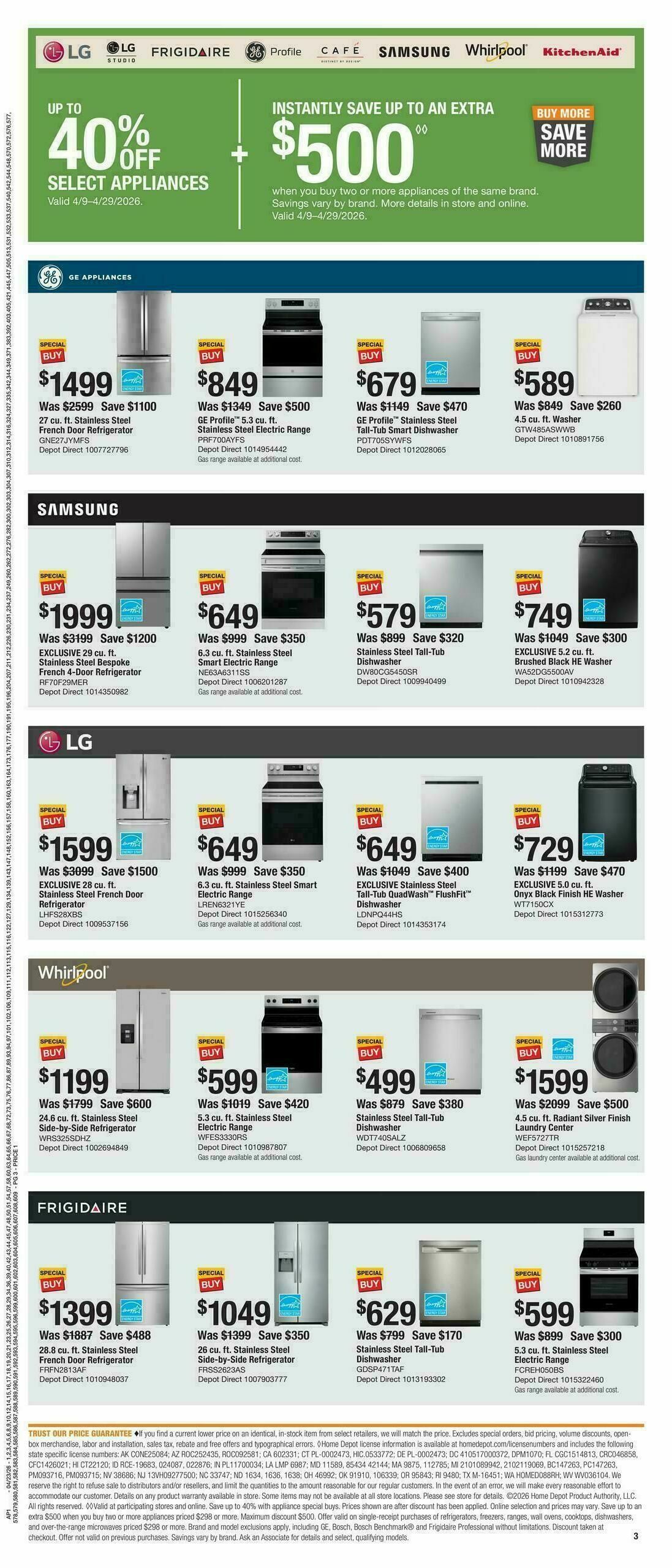 The Home Depot Spring Outdoor Power Deals Weekly Ad from April 23