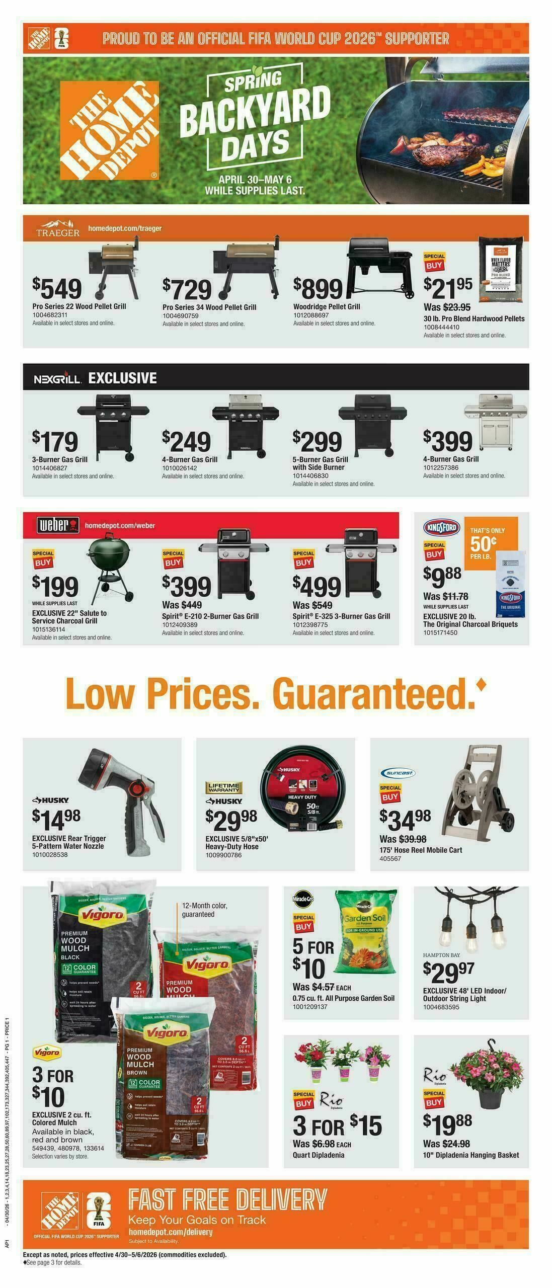 The Home Depot Spring Backyard Days Weekly Ad from April 30