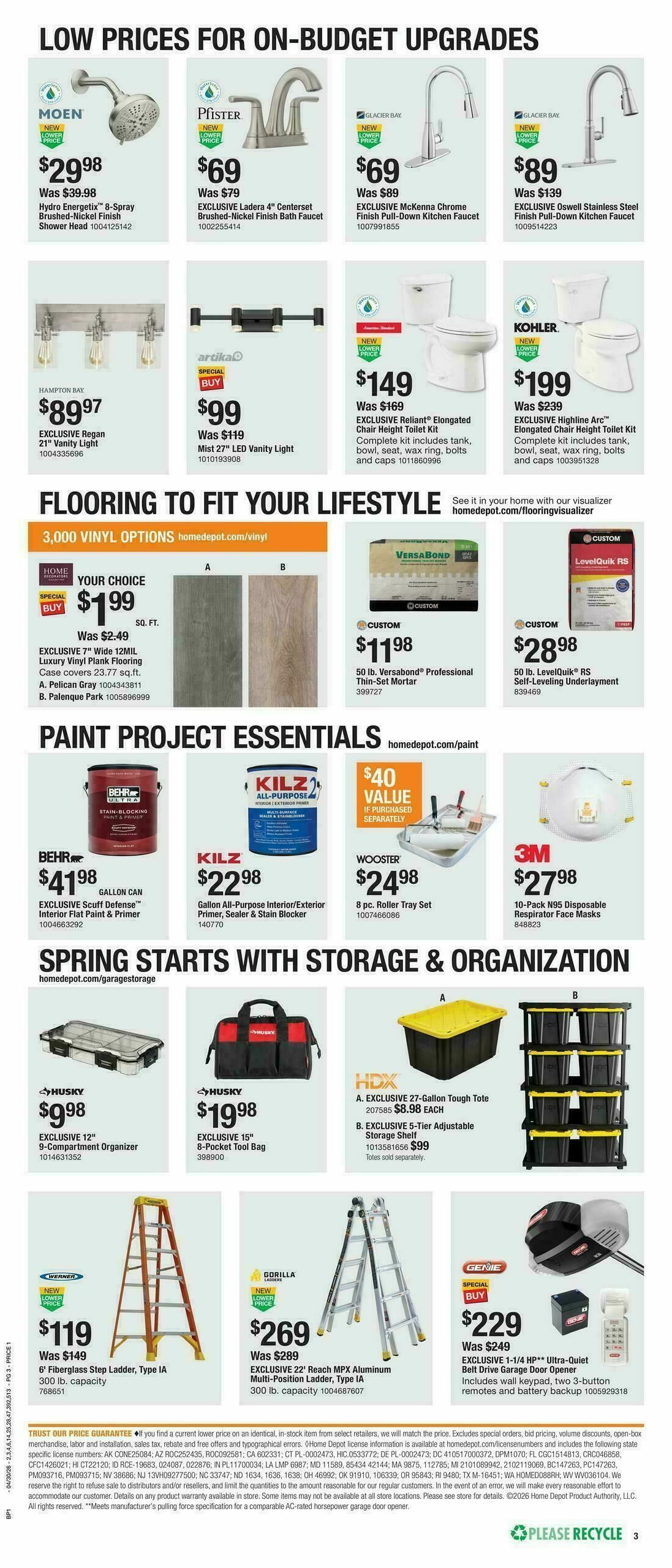 The Home Depot Spring Backyard Days Weekly Ad from April 30