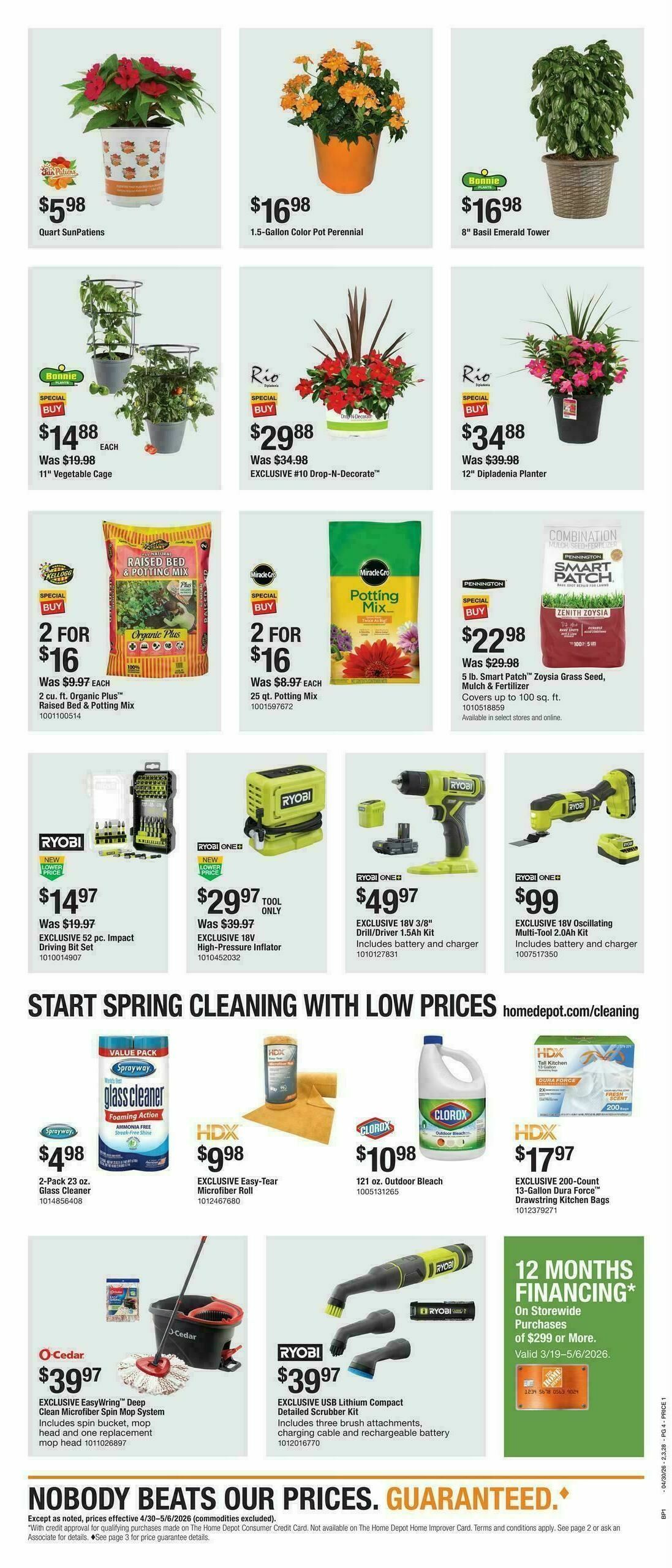 The Home Depot Spring Backyard Days Weekly Ad from April 30