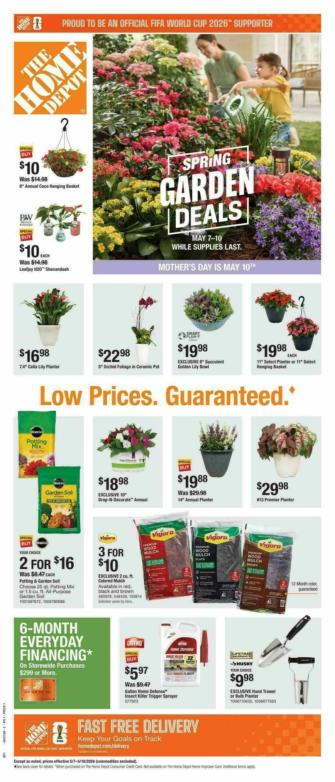The Home Depot Spring Garden Deals Weekly Ad from May 7