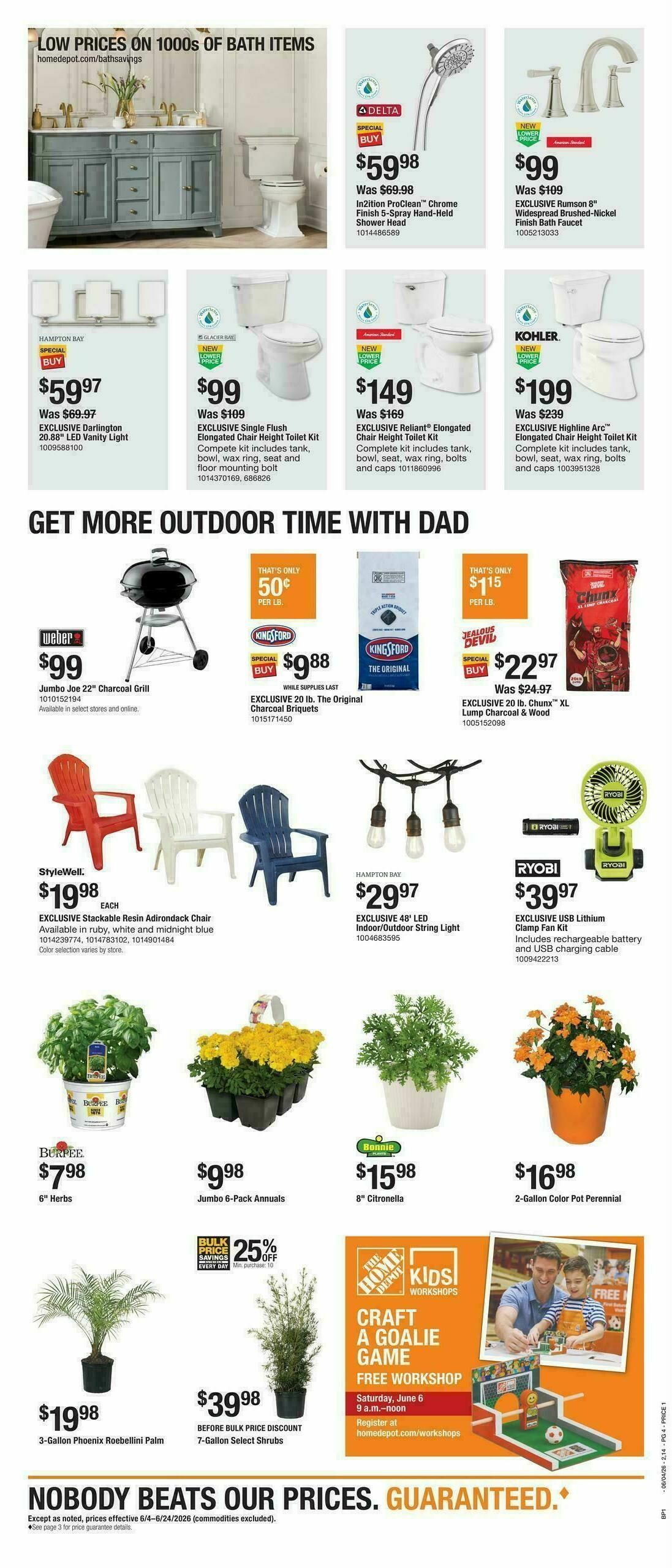 The Home Depot Father's Day Weekly Ad from June 4
