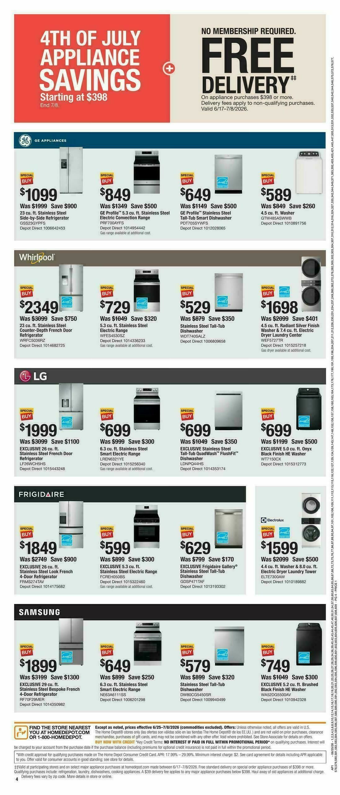 The Home Depot 4th of July Weekly Ad from June 25