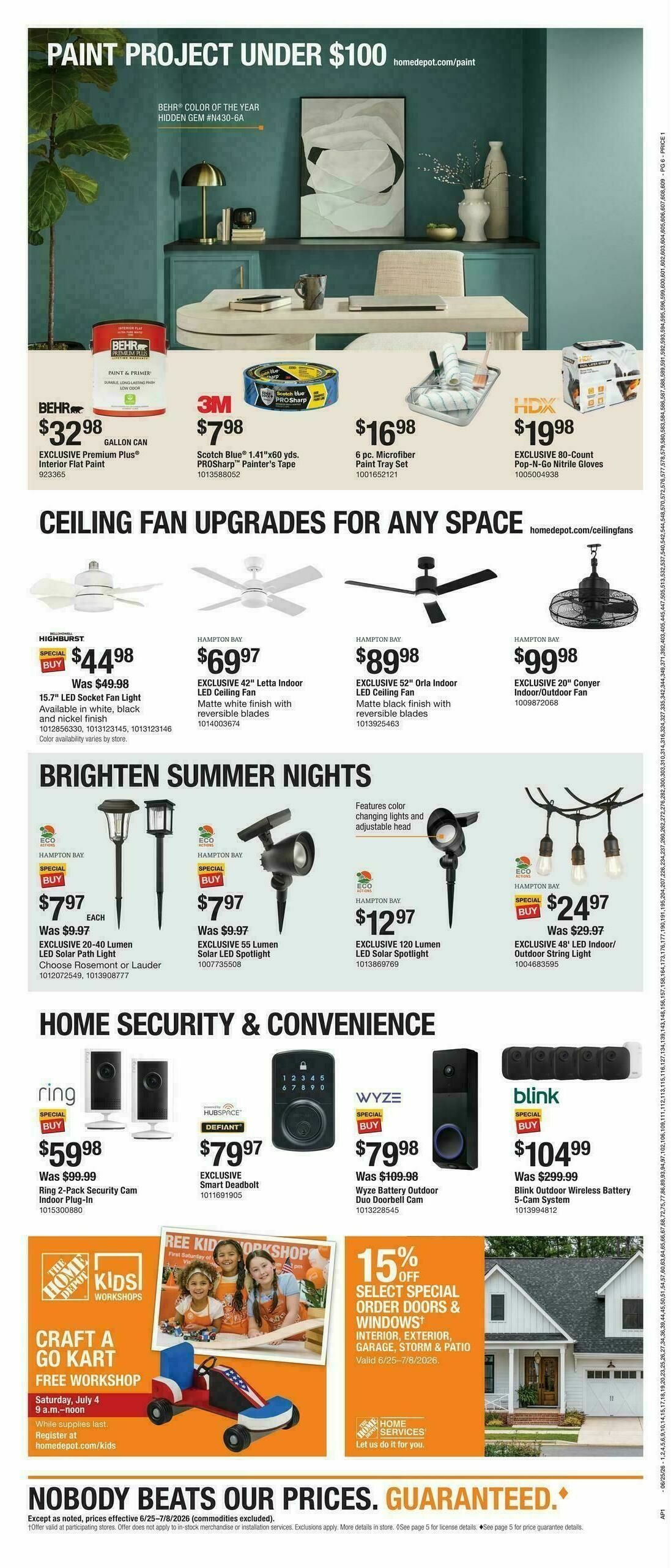 The Home Depot 4th of July Weekly Ad from June 25