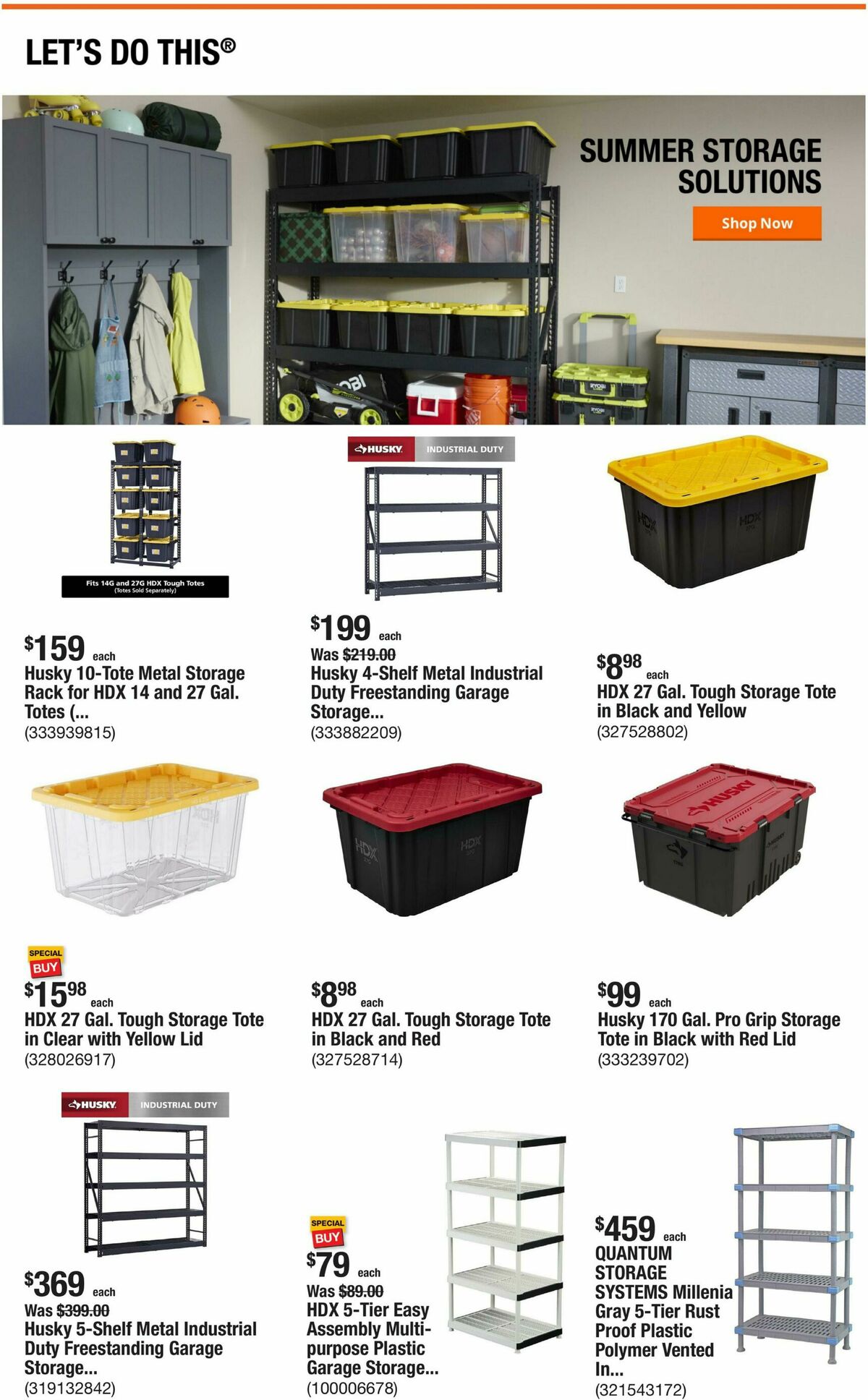 The Home Depot Weekly Ad from July 9