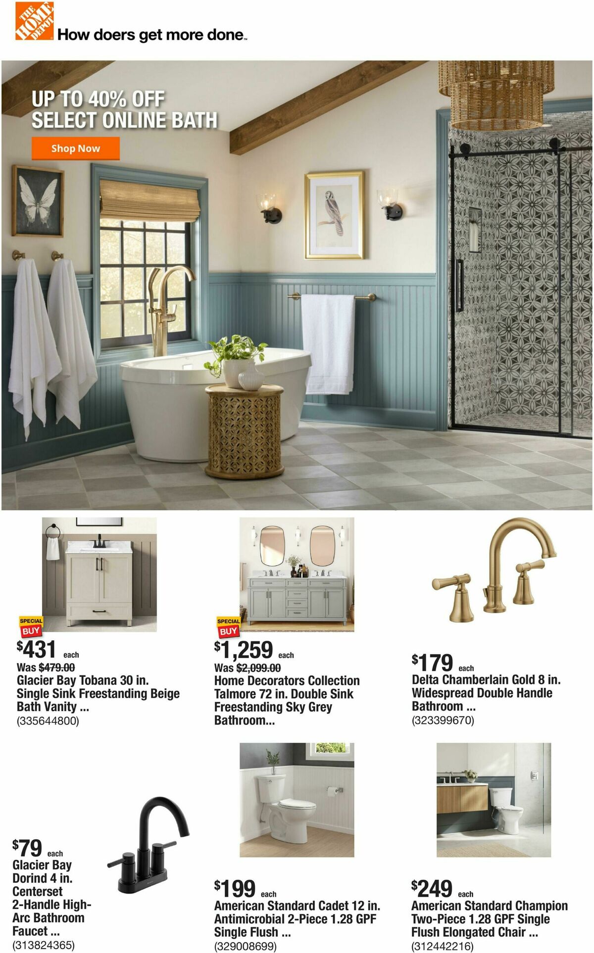 The Home Depot Weekly Ad from August 6