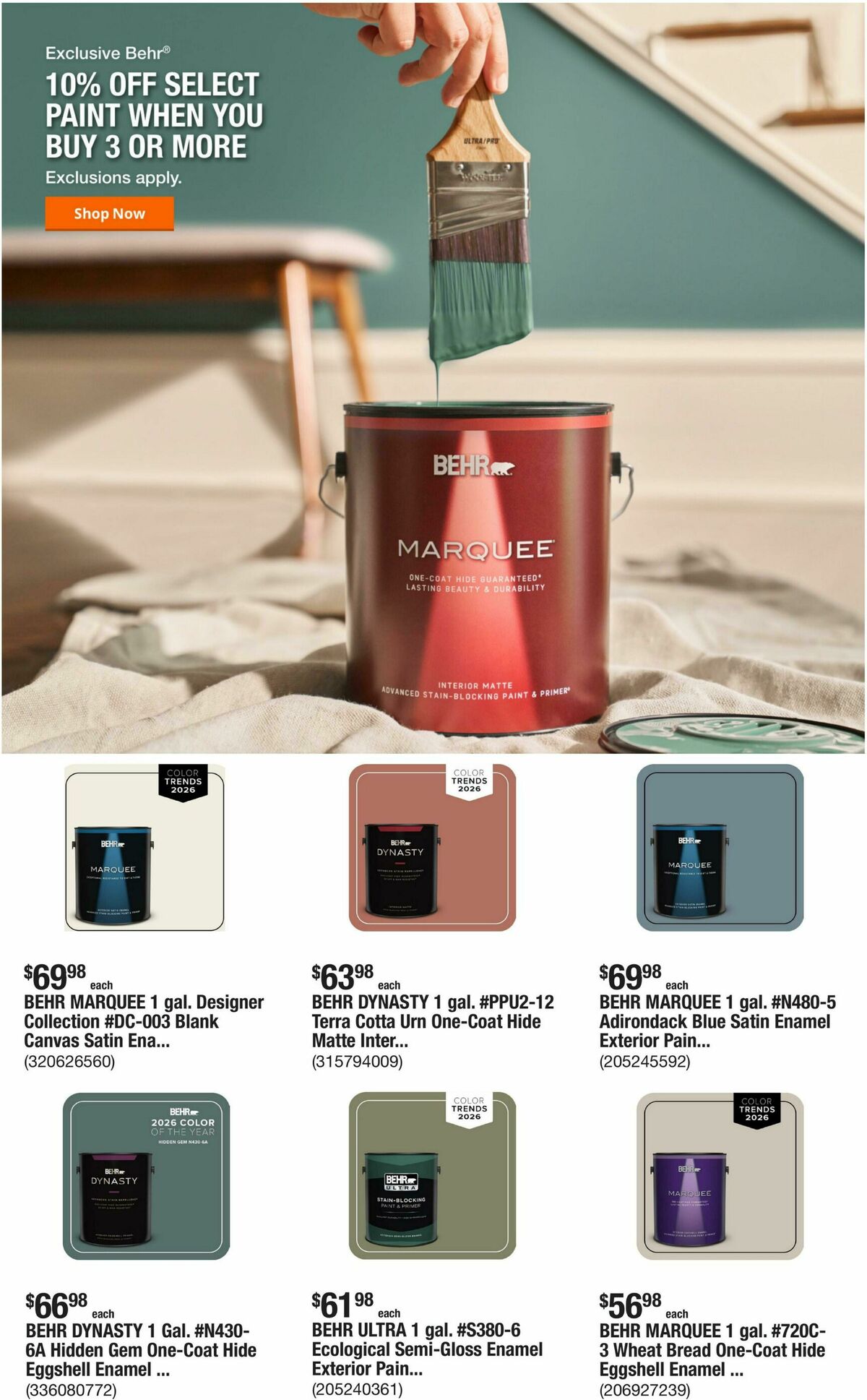 The Home Depot Weekly Ad from August 6
