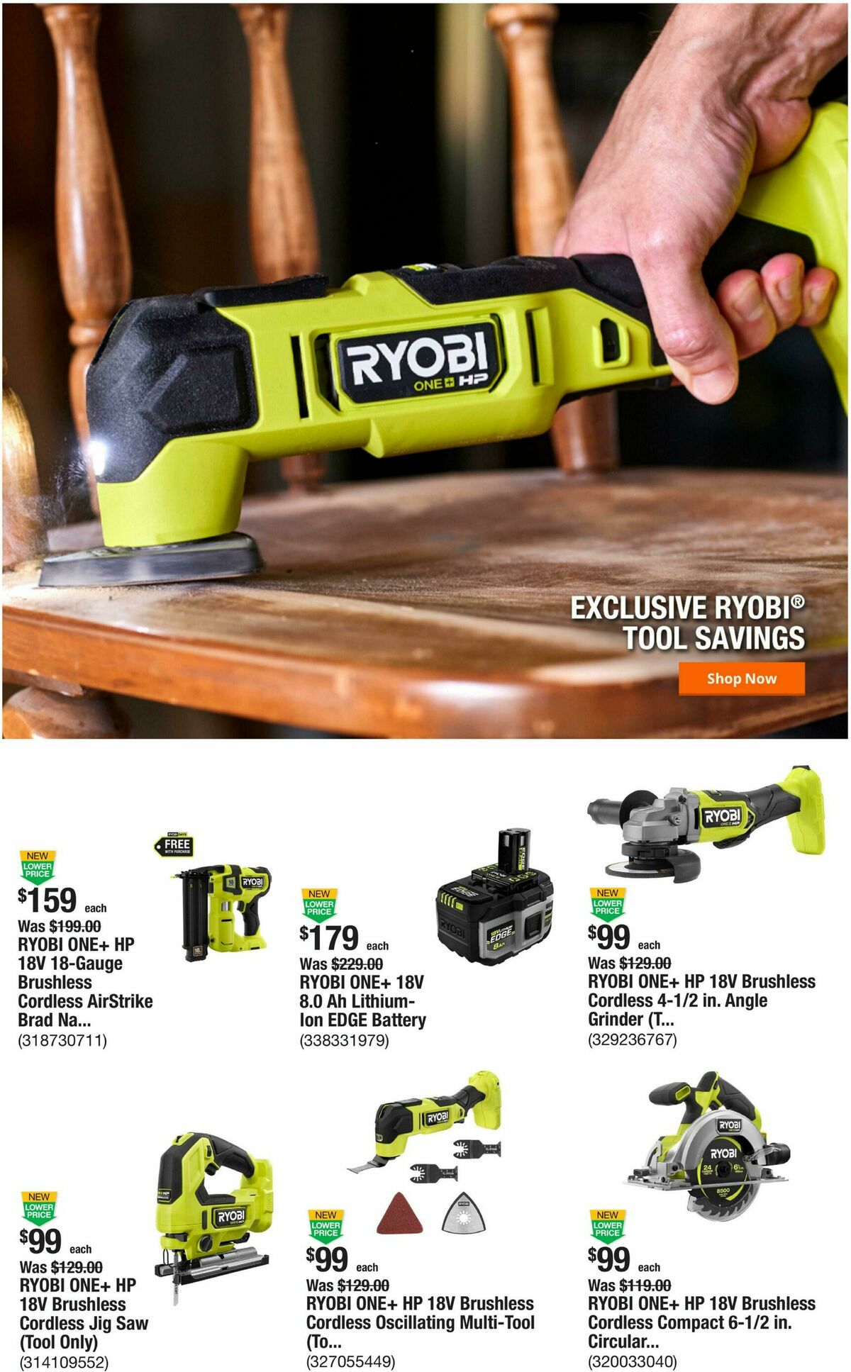 The Home Depot Weekly Ad from August 6