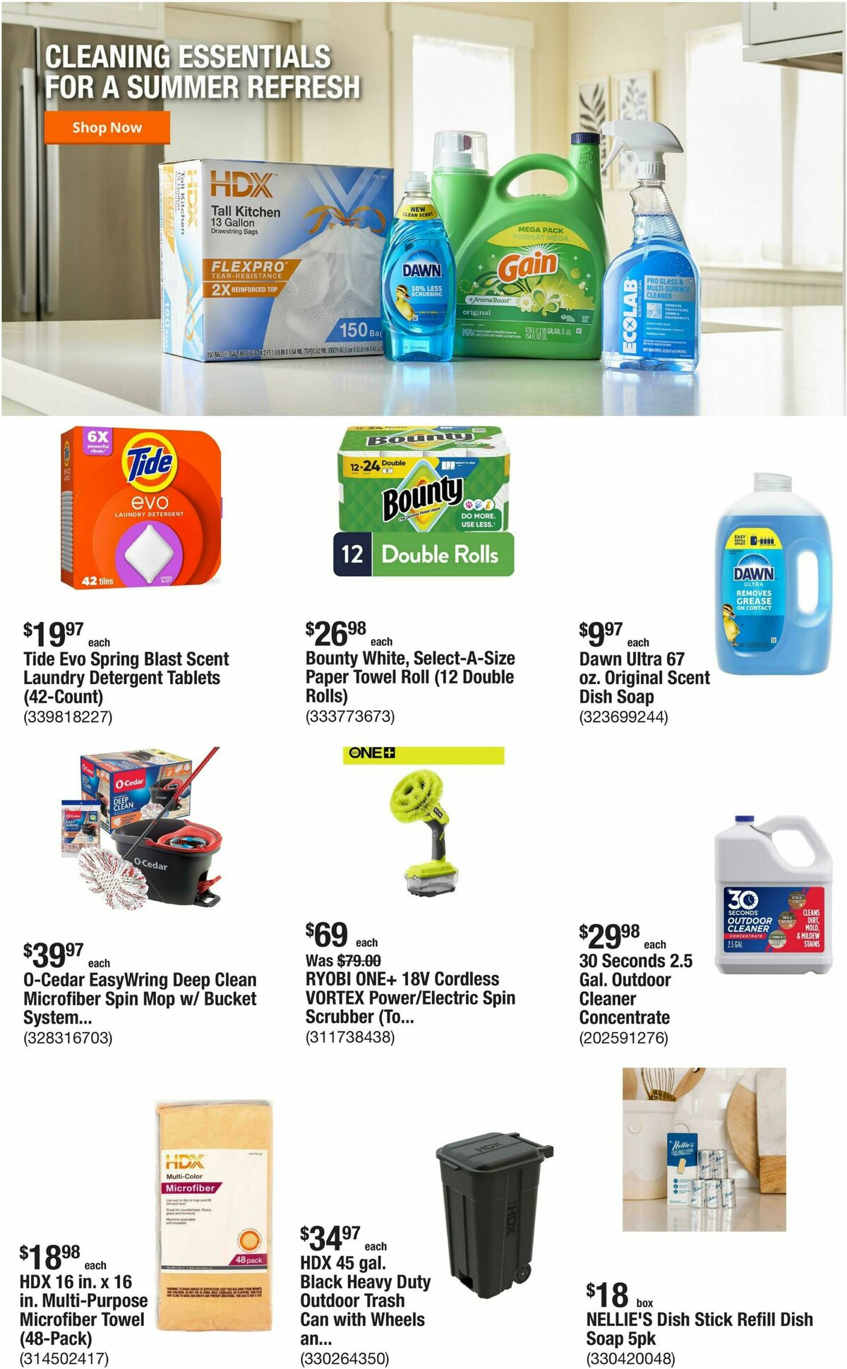 The Home Depot Weekly Ad from August 13