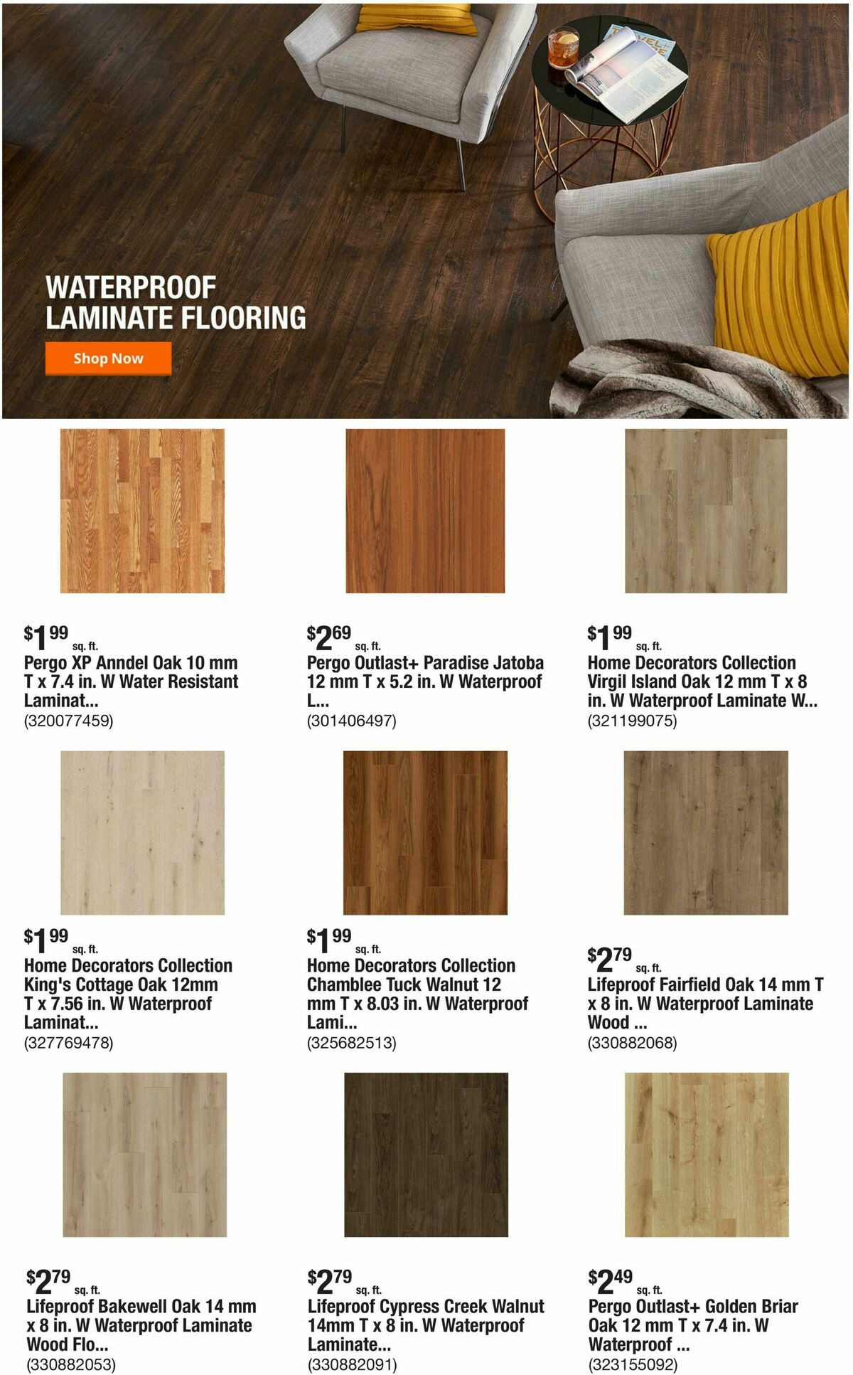 The Home Depot Weekly Ad from August 20