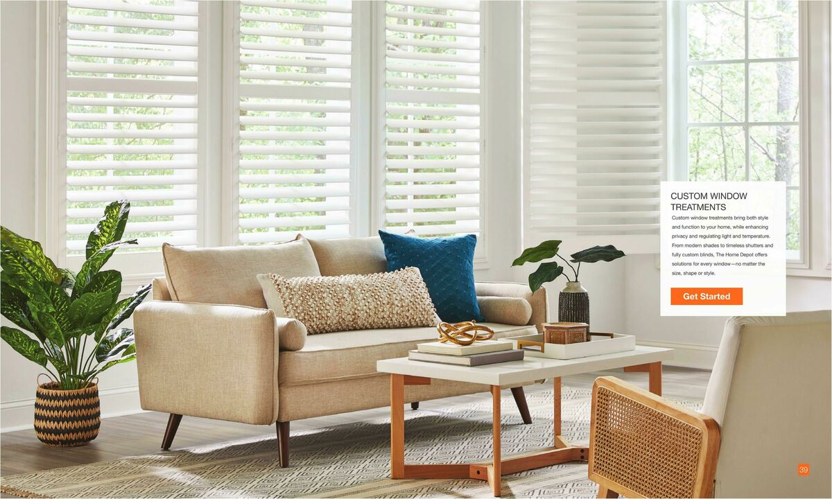 The Home Depot Home Services Lookbook Weekly Ad from September 17