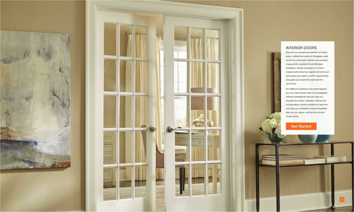 The Home Depot Home Services Lookbook Weekly Ad from September 17