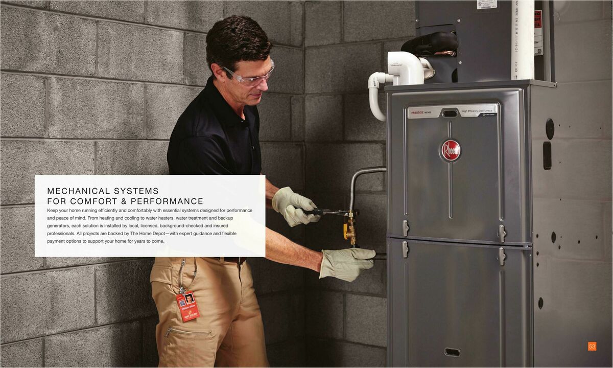The Home Depot Home Services Lookbook Weekly Ad from September 17