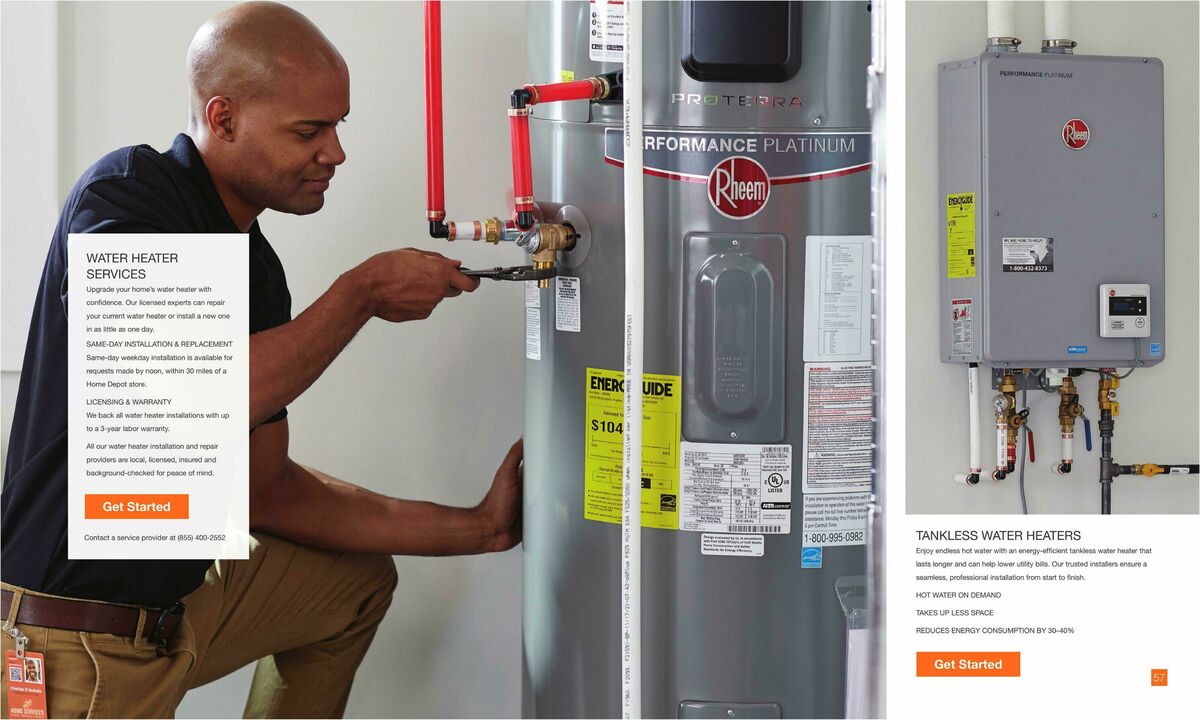 The Home Depot Home Services Lookbook Weekly Ad from September 17