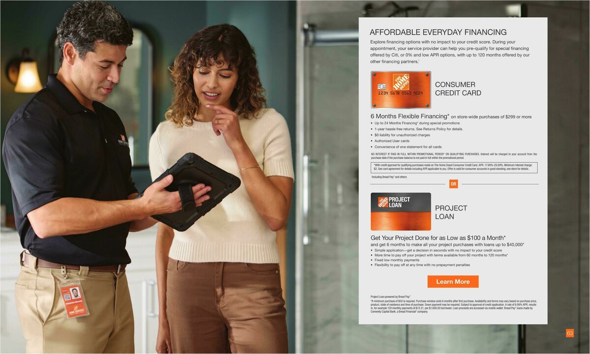 The Home Depot Home Services Lookbook Weekly Ad from September 17
