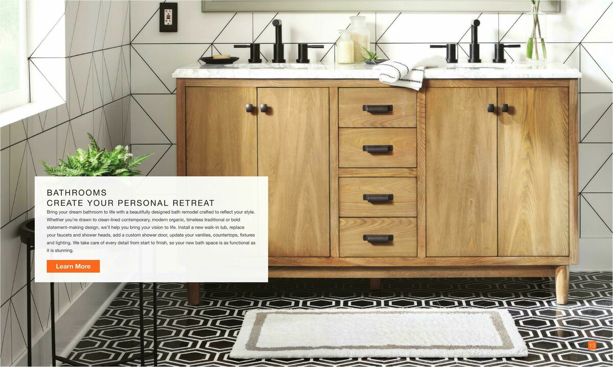The Home Depot Home Services Lookbook Weekly Ad from September 17
