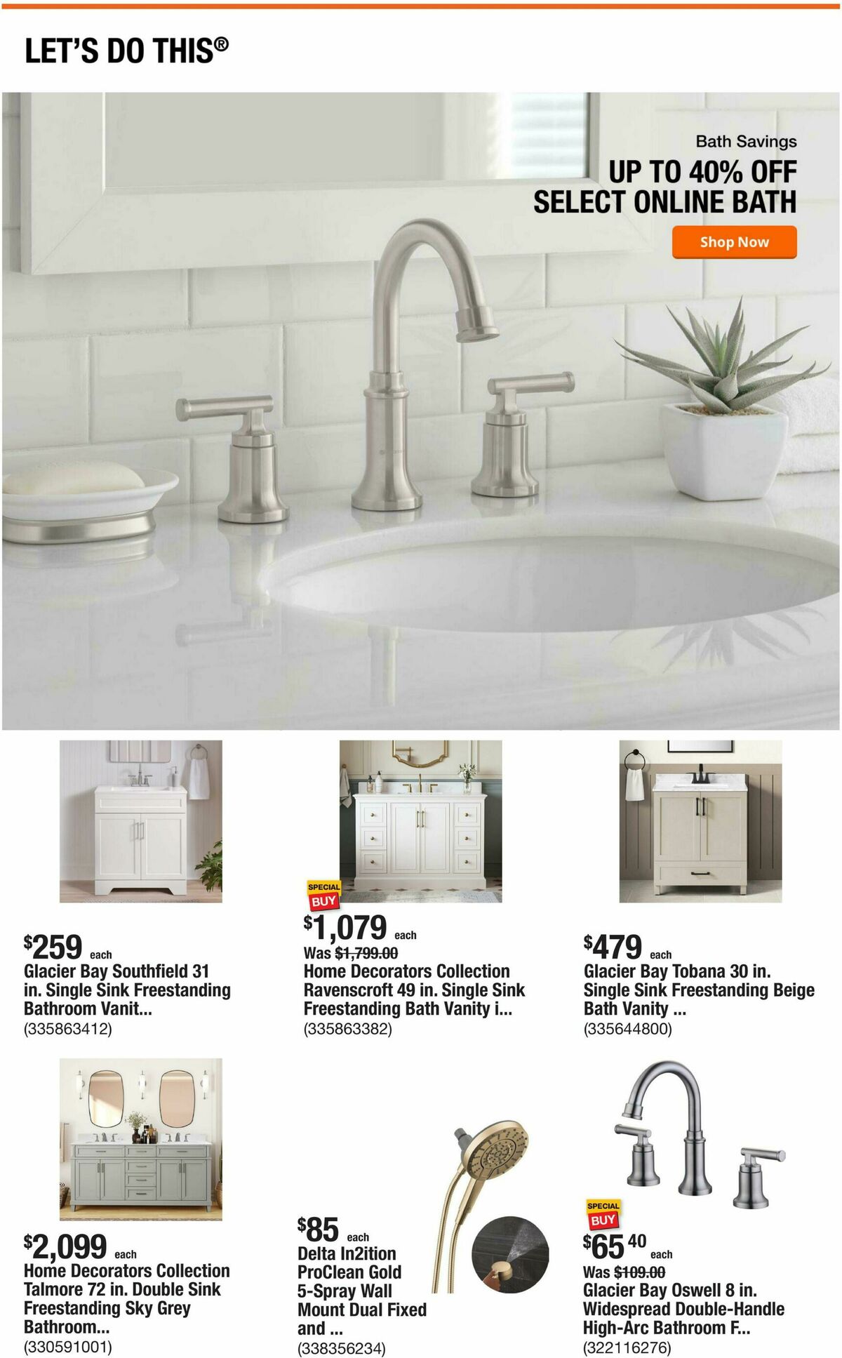 The Home Depot Weekly Ad from October 1