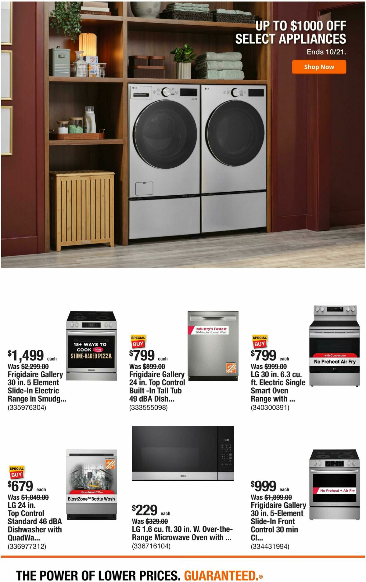The Home Depot Weekly Ad from October 8