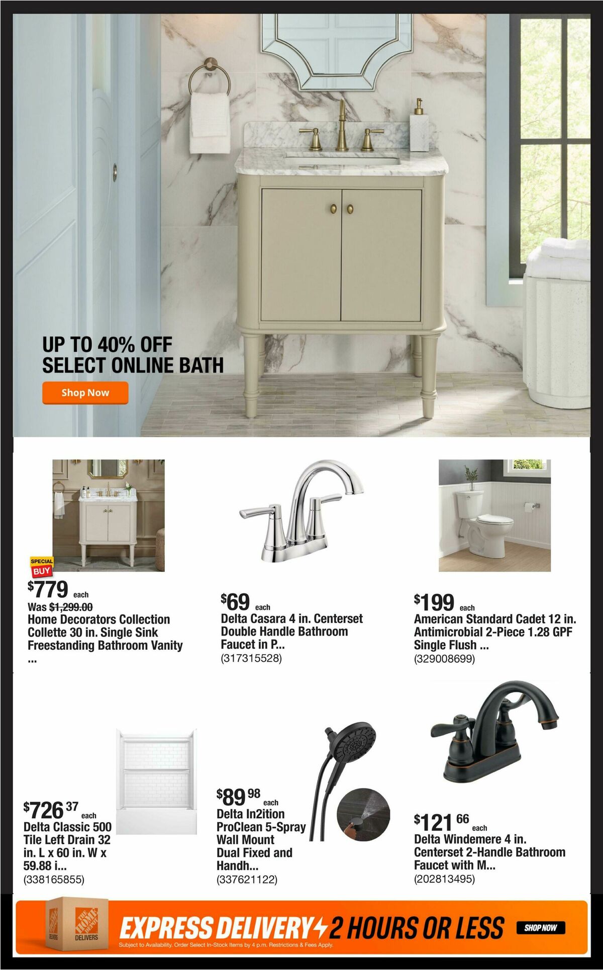 The Home Depot Weekly Ad from October 12