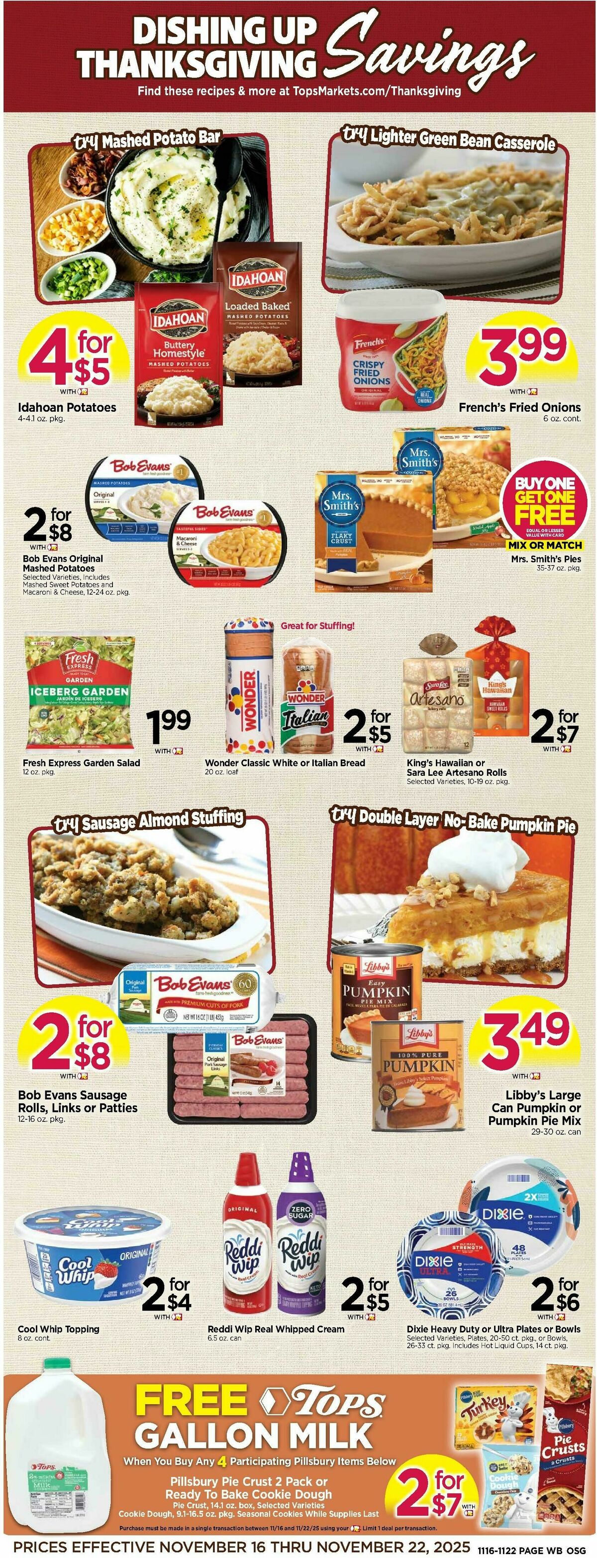Tops Friendly Markets Weekly Ad from November 16