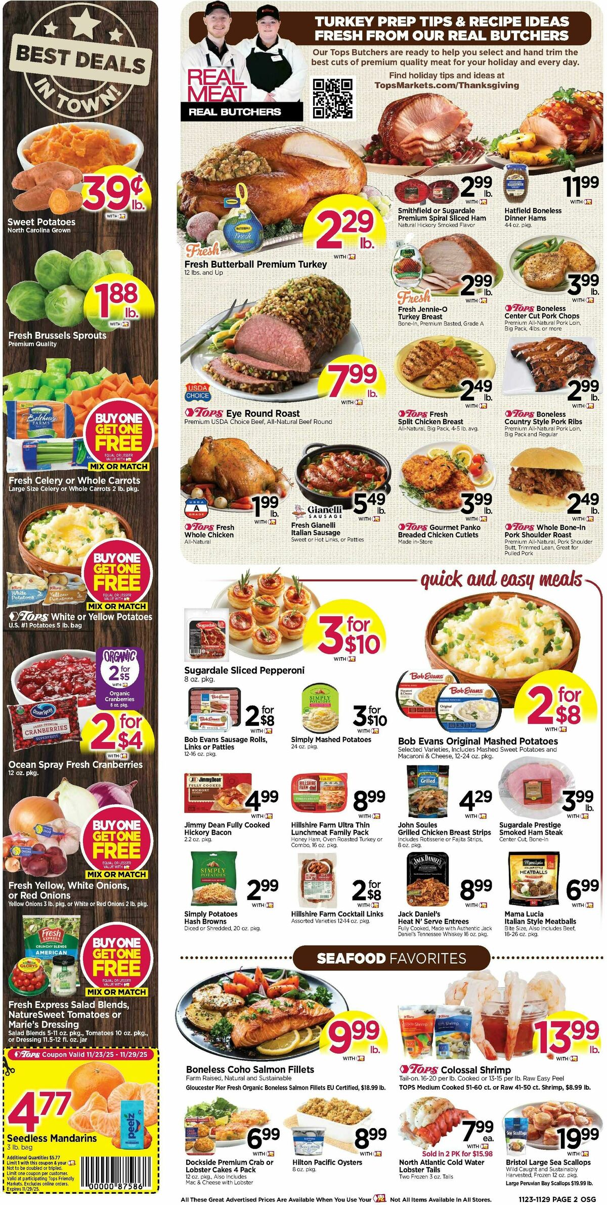 Tops Friendly Markets Weekly Ad from November 23