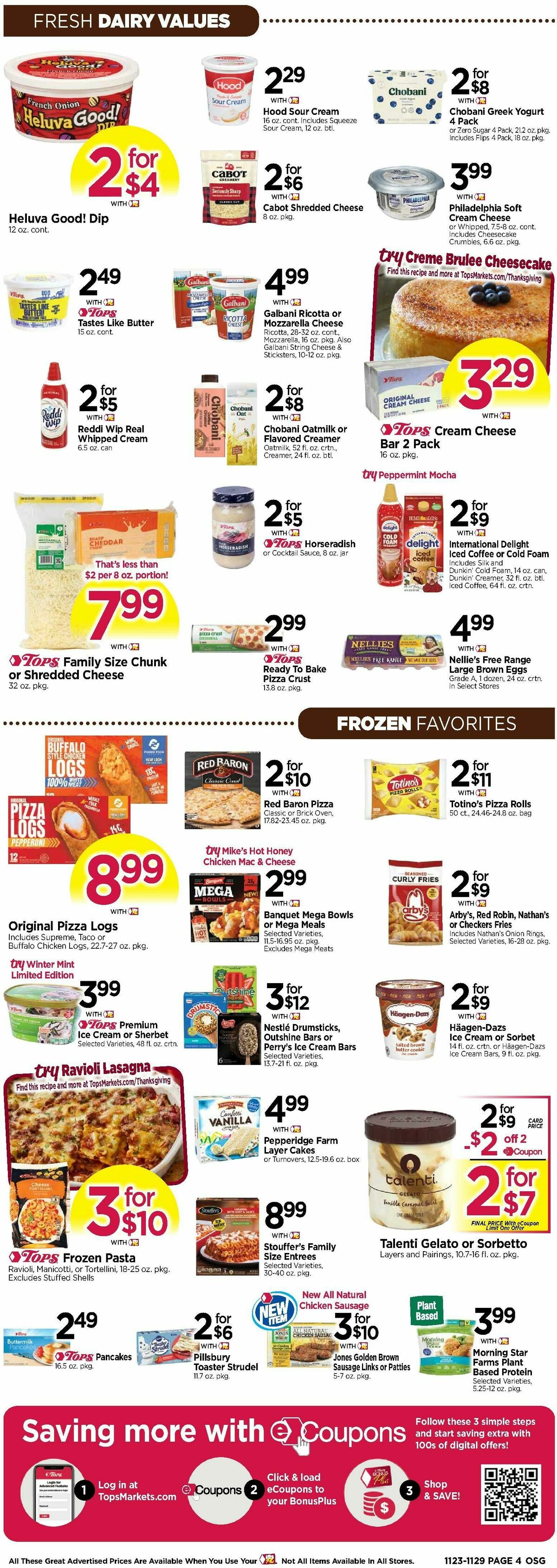 Tops Friendly Markets Weekly Ad from November 23