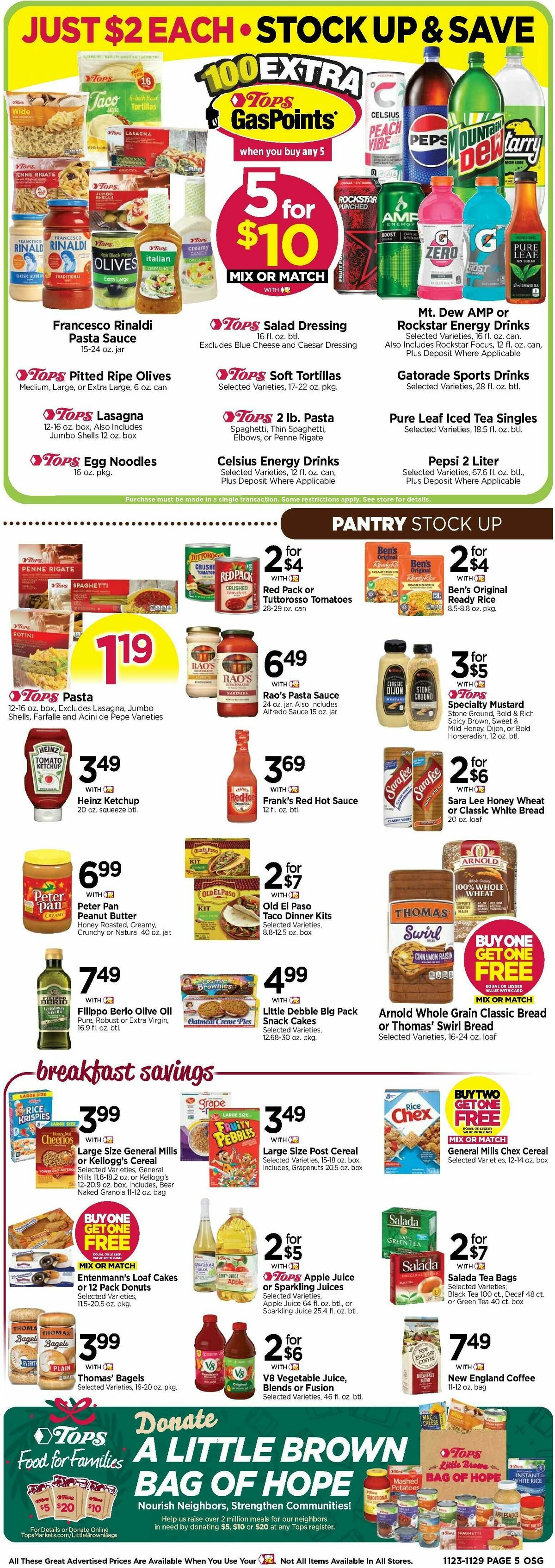 Tops Friendly Markets Weekly Ad from November 23