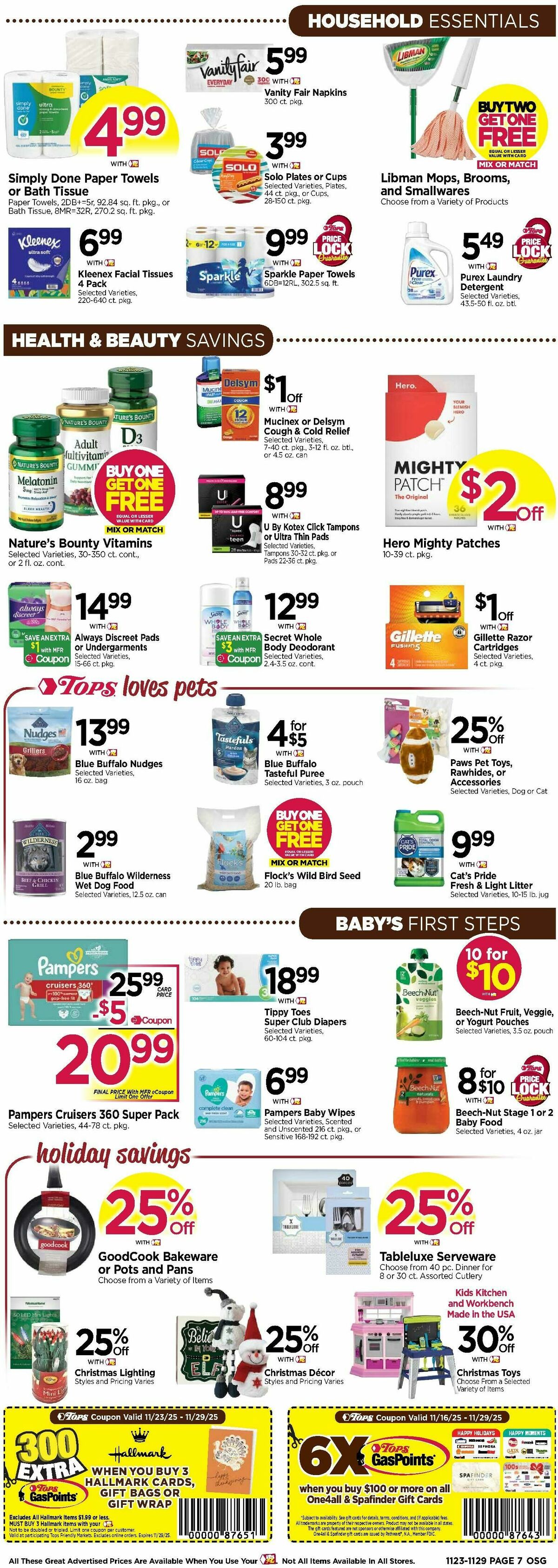 Tops Friendly Markets Weekly Ad from November 23