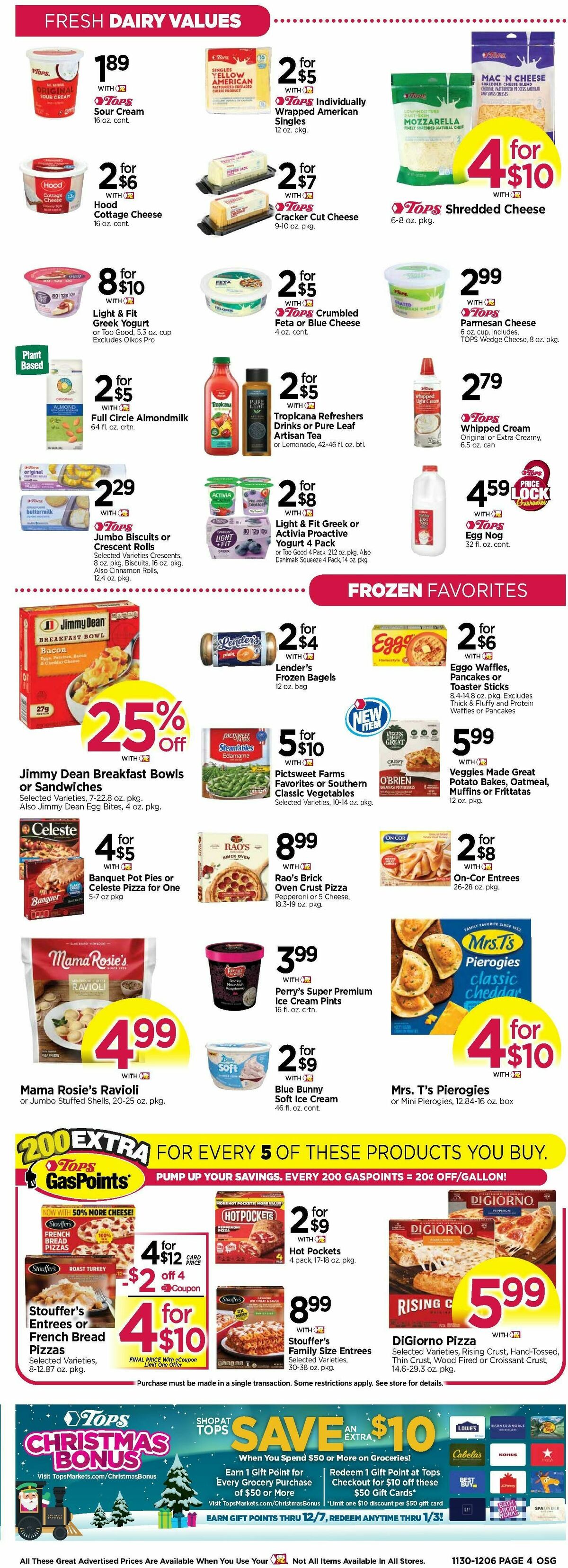 Tops Friendly Markets Weekly Ad from November 30