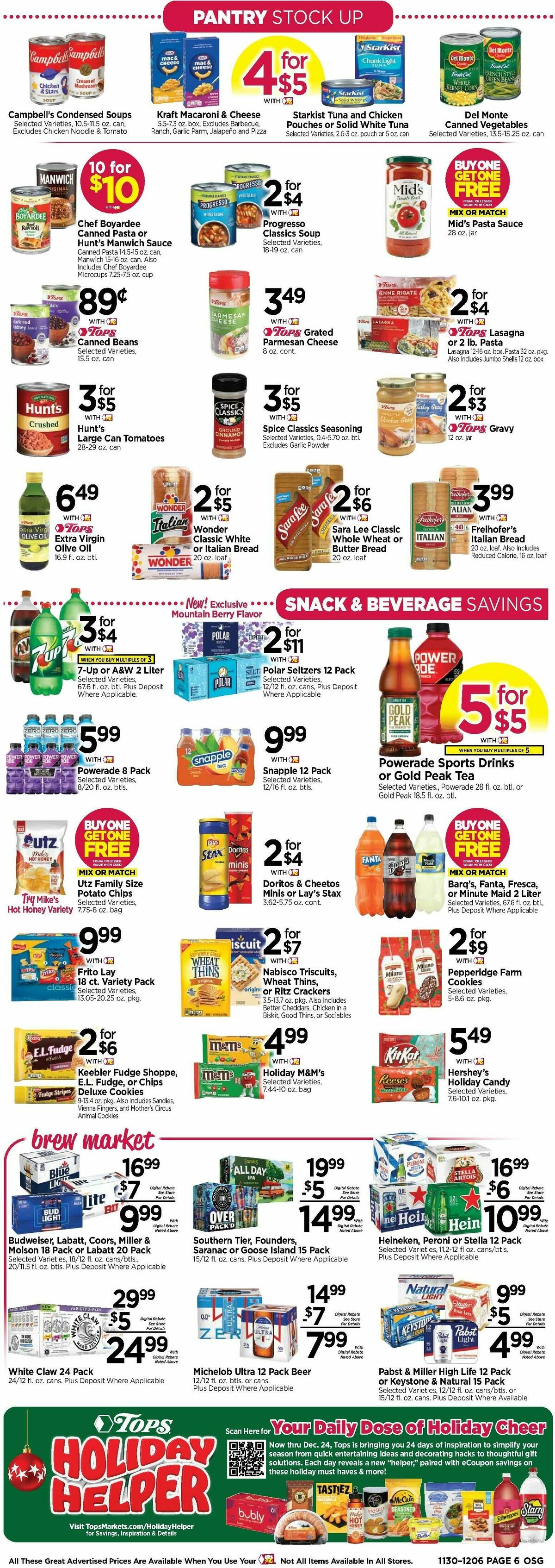 Tops Friendly Markets Weekly Ad from November 30