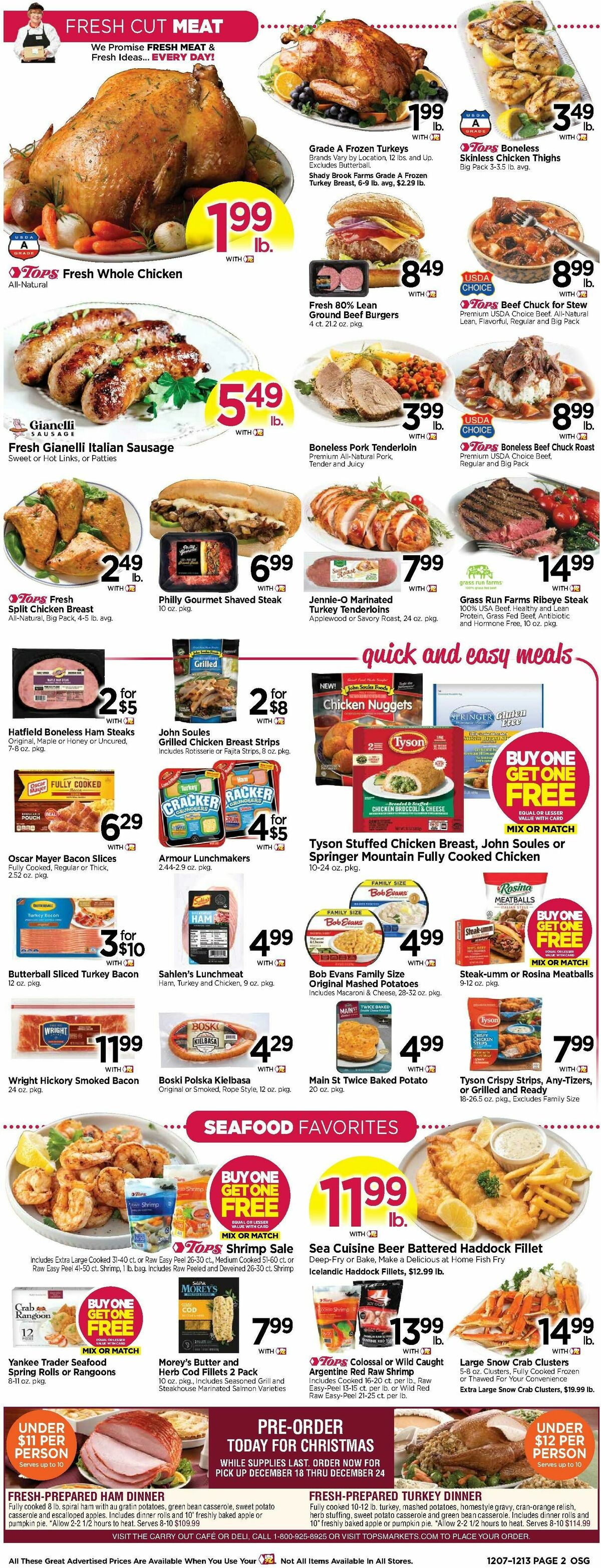 Tops Friendly Markets Weekly Ad from December 7
