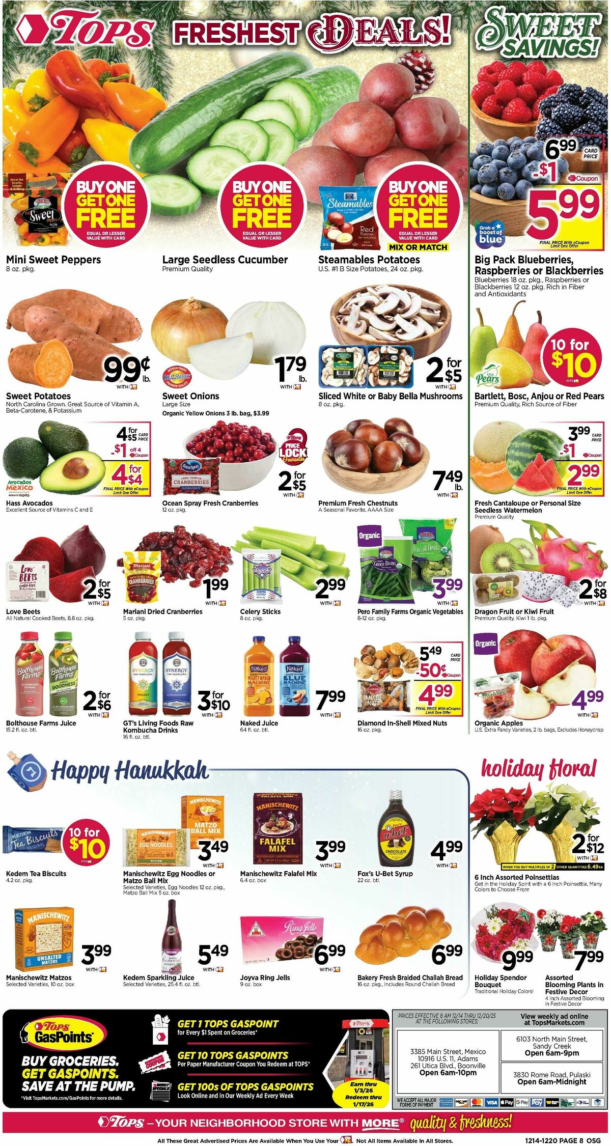 Tops Friendly Markets Weekly Ad from December 14