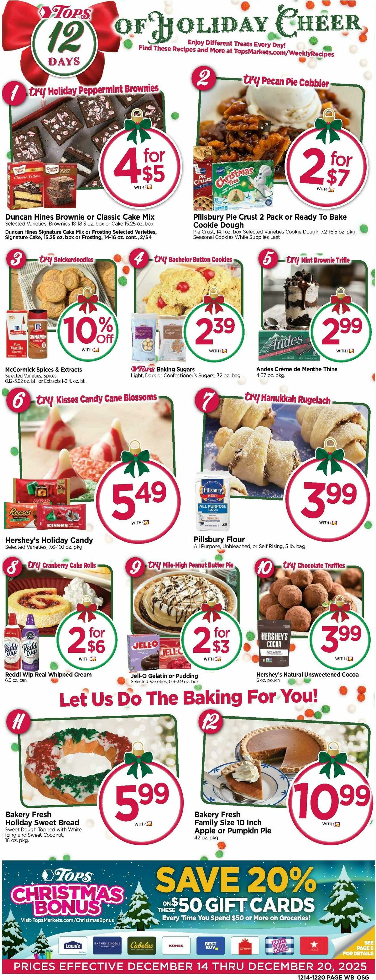 Tops Friendly Markets Weekly Ad from December 14