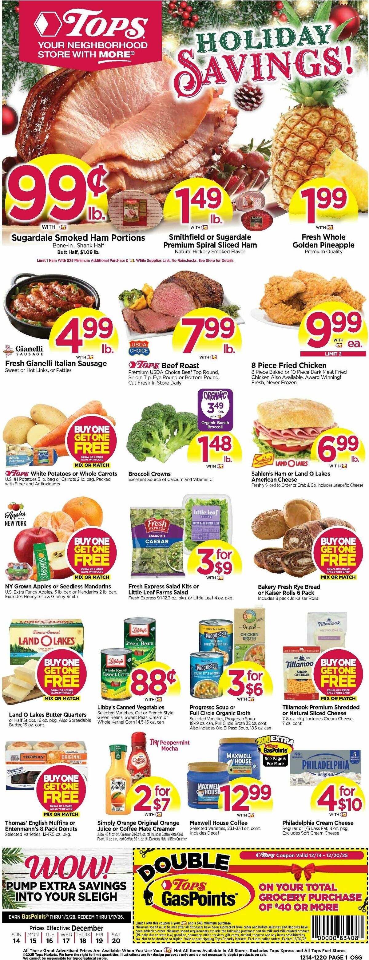 Tops Friendly Markets Weekly Ad from December 14