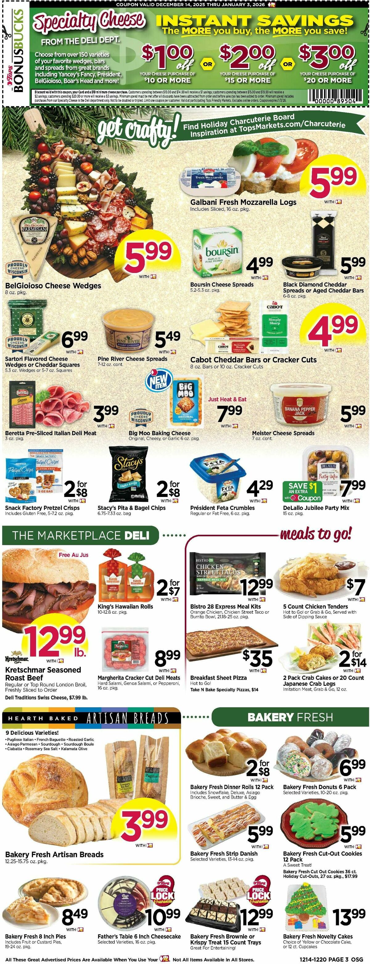 Tops Friendly Markets Weekly Ad from December 14