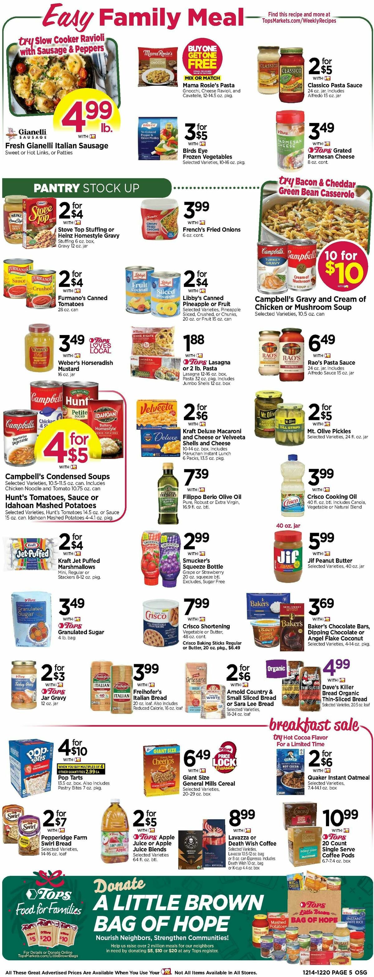 Tops Friendly Markets Weekly Ad from December 14