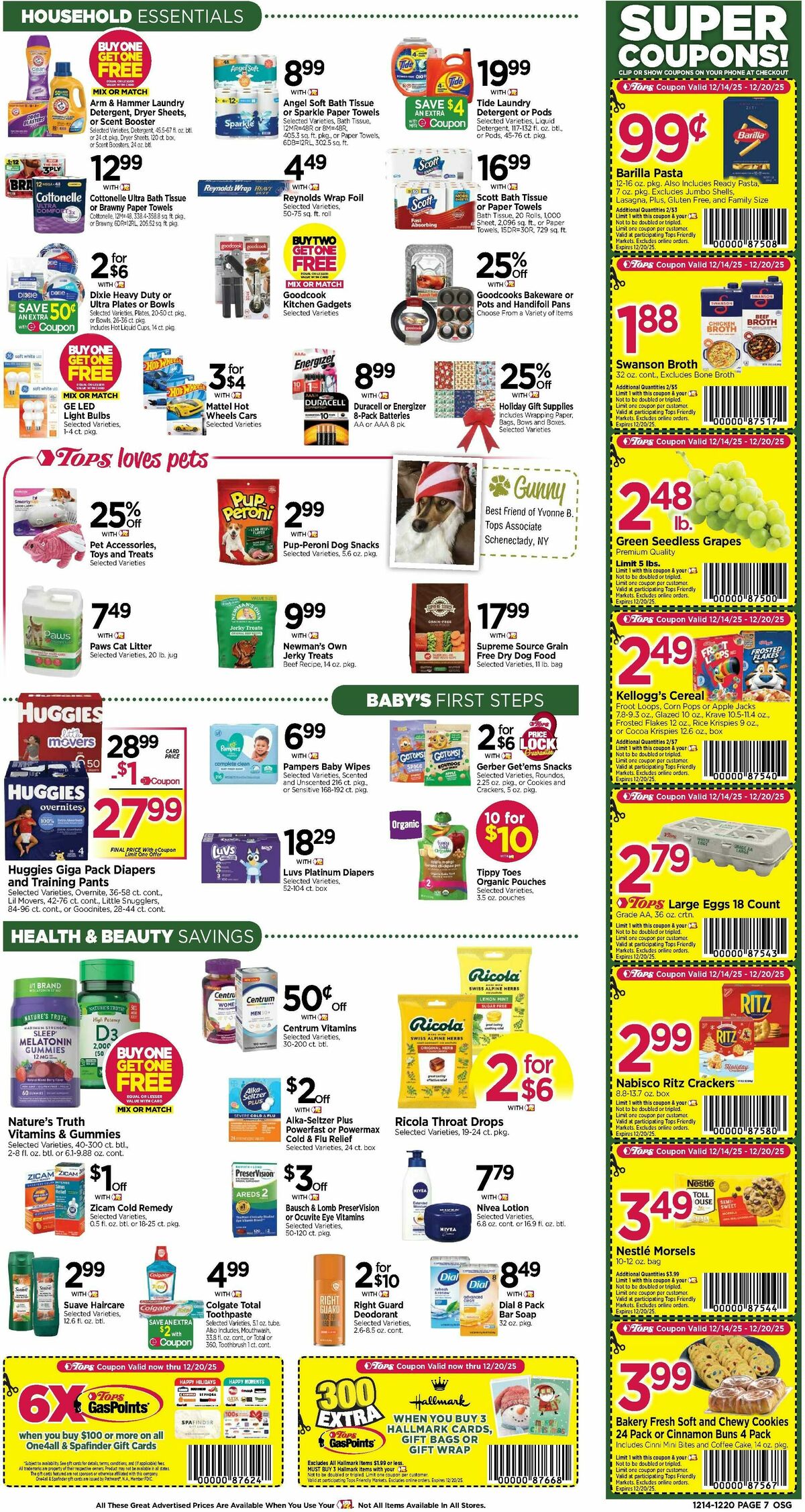 Tops Friendly Markets Weekly Ad from December 14