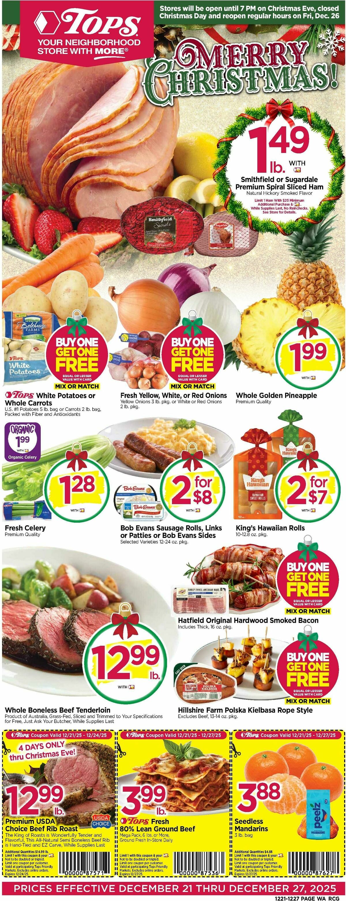 Tops Friendly Markets Weekly Ad from December 21