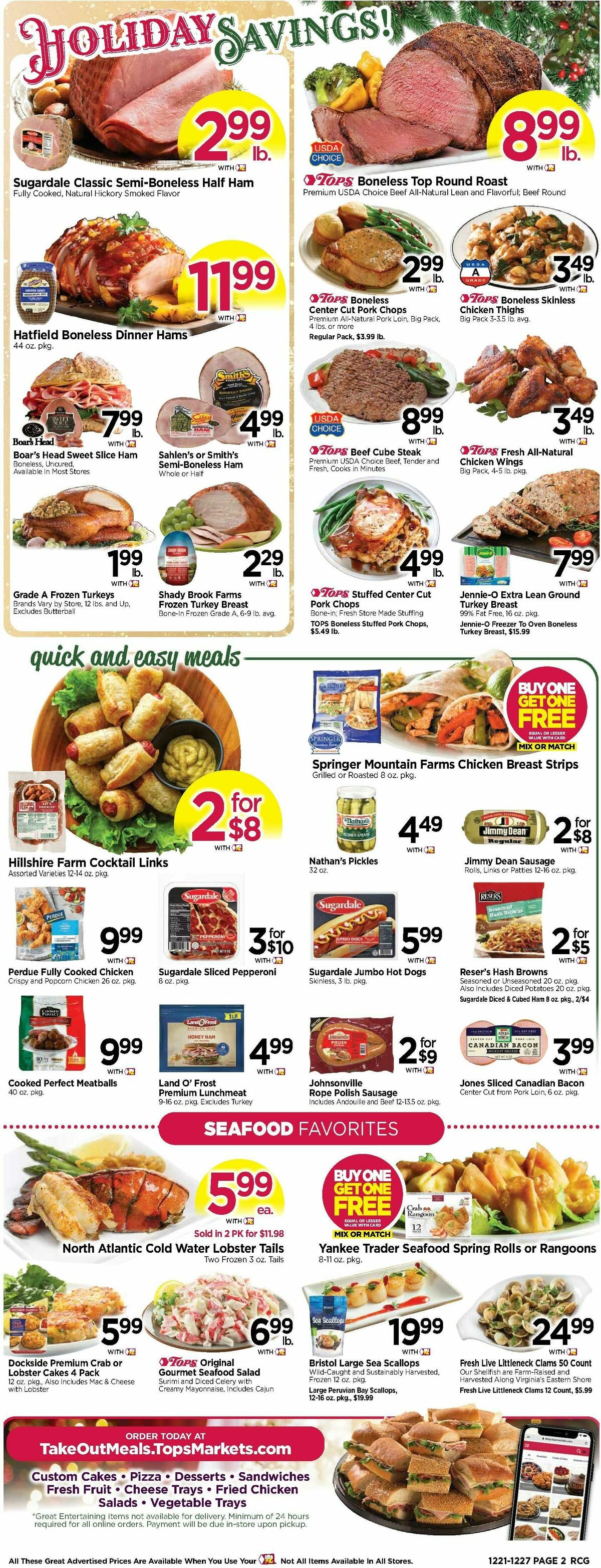 Tops Friendly Markets Weekly Ad from December 21