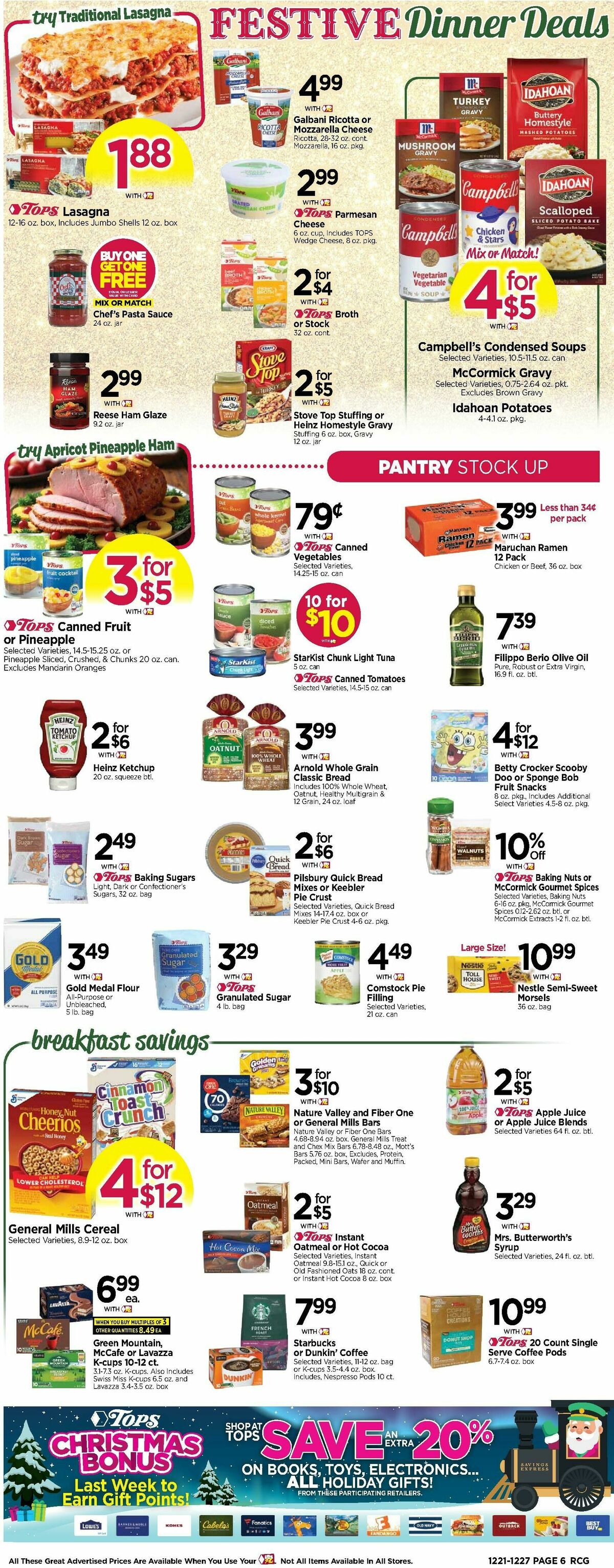 Tops Friendly Markets Weekly Ad from December 21