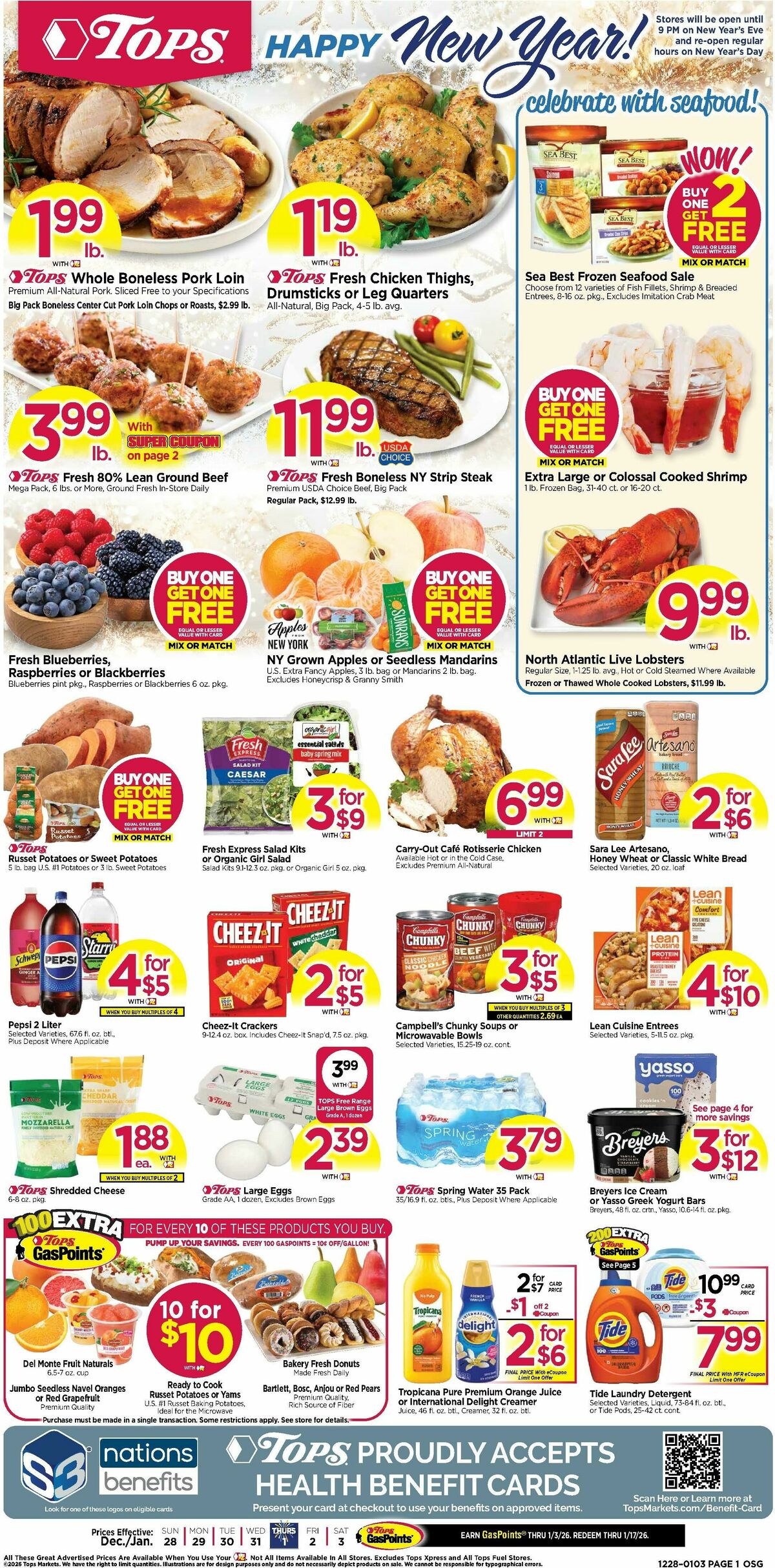Tops Friendly Markets Weekly Ad from December 28