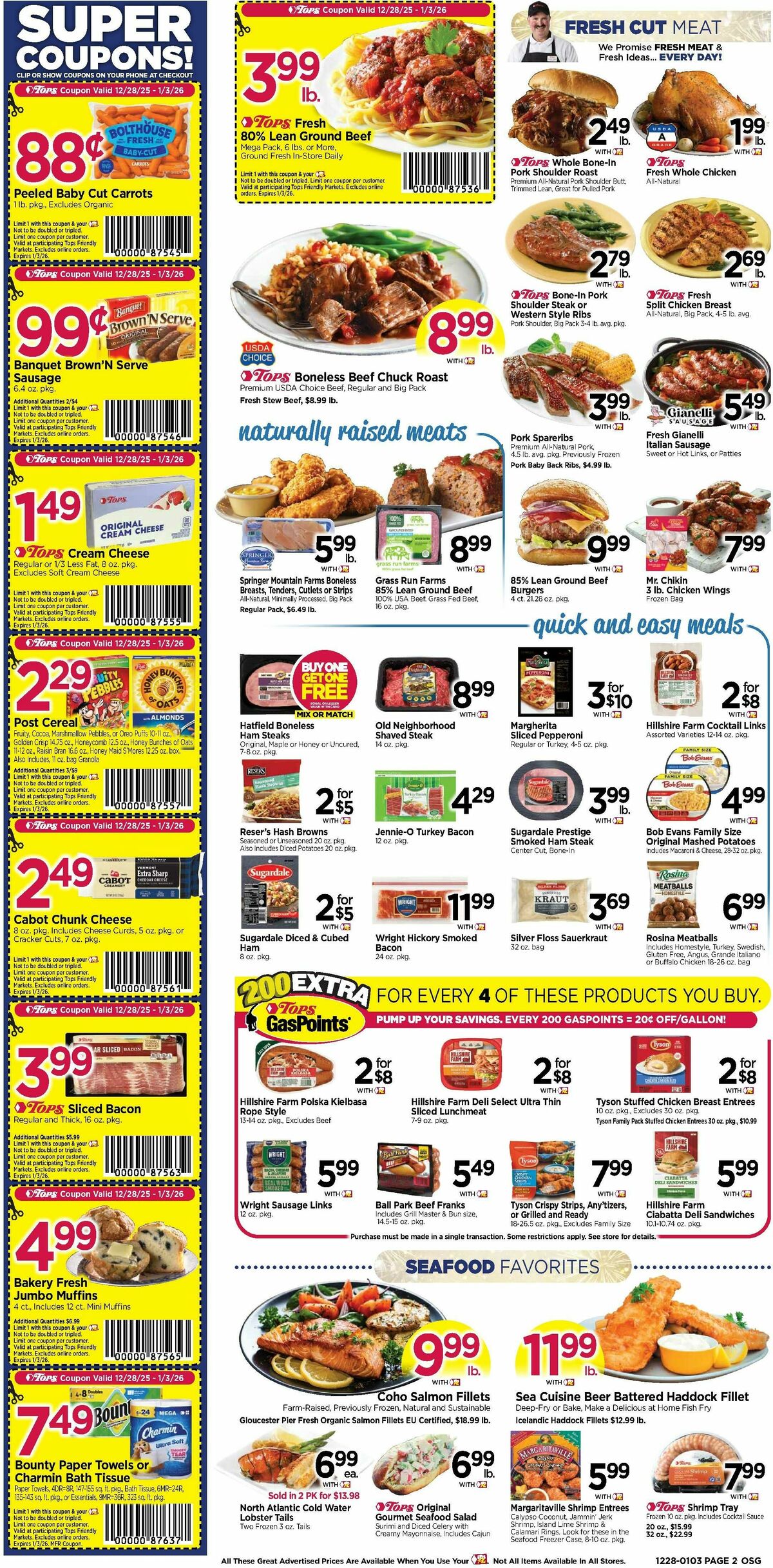 Tops Friendly Markets Weekly Ad from December 28