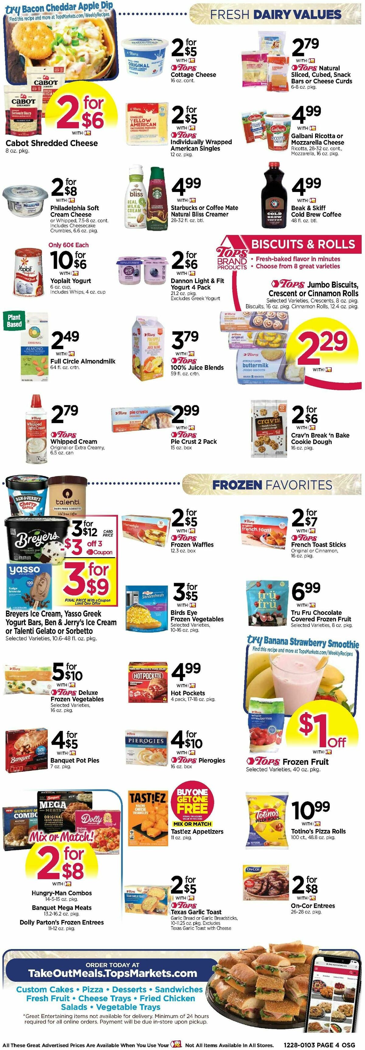 Tops Friendly Markets Weekly Ad from December 28