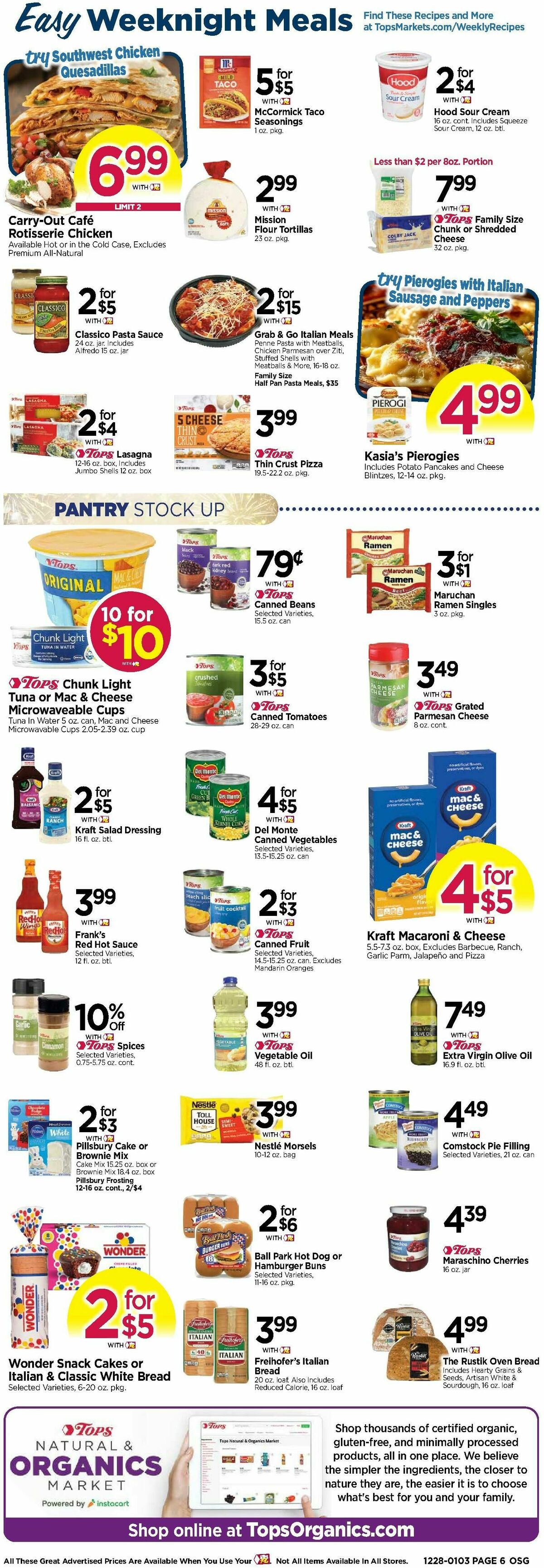 Tops Friendly Markets Weekly Ad from December 28