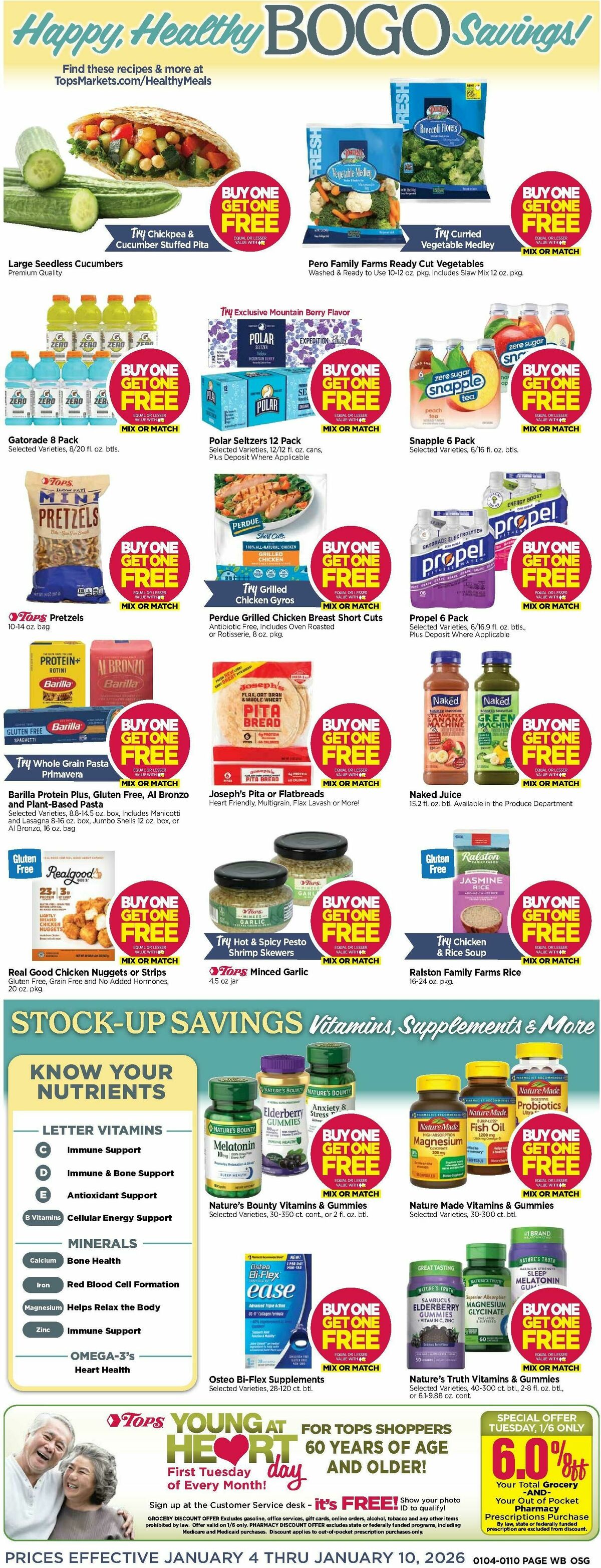 Tops Friendly Markets Weekly Ad from January 4