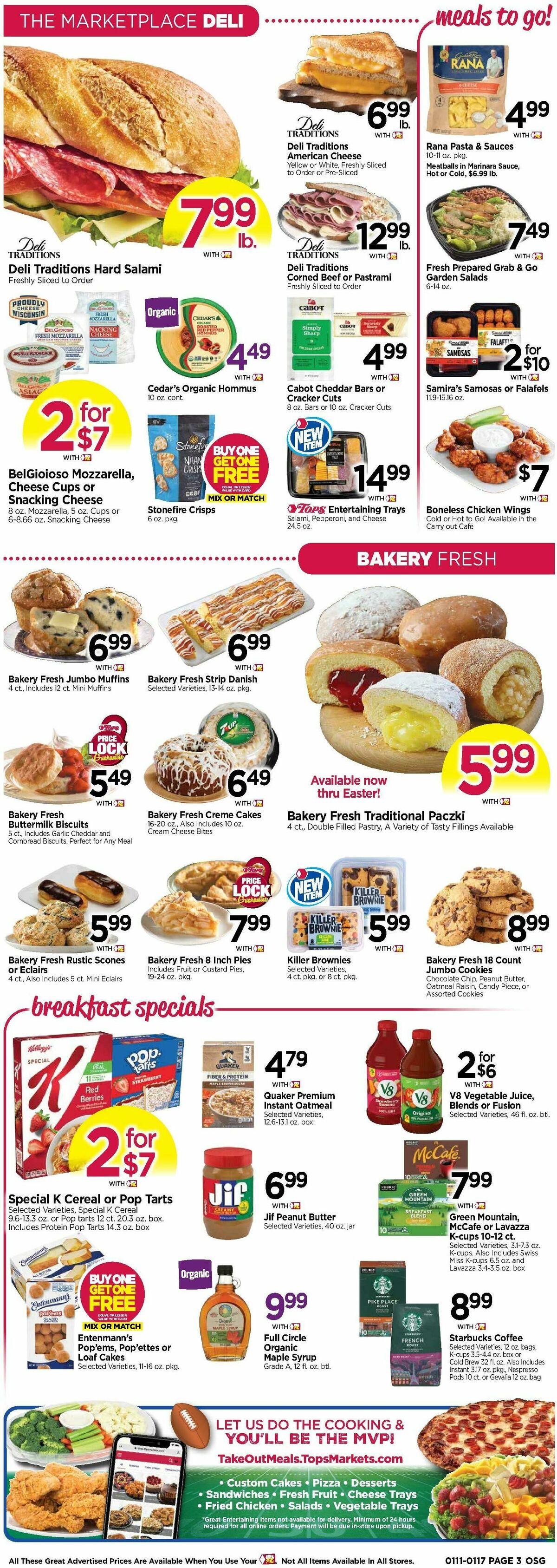 Tops Friendly Markets Weekly Ad from January 11