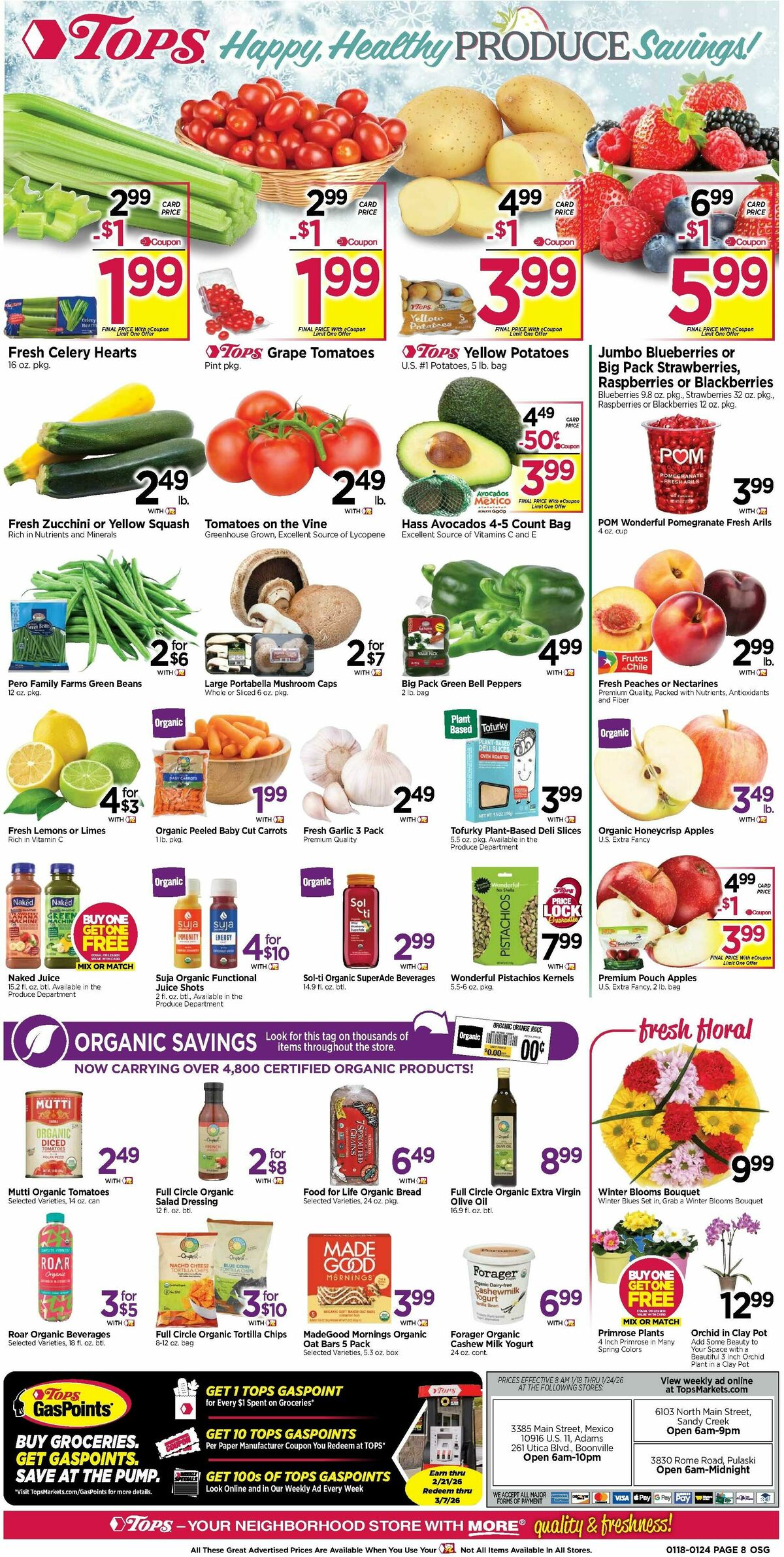 Tops Friendly Markets Weekly Ad from January 18