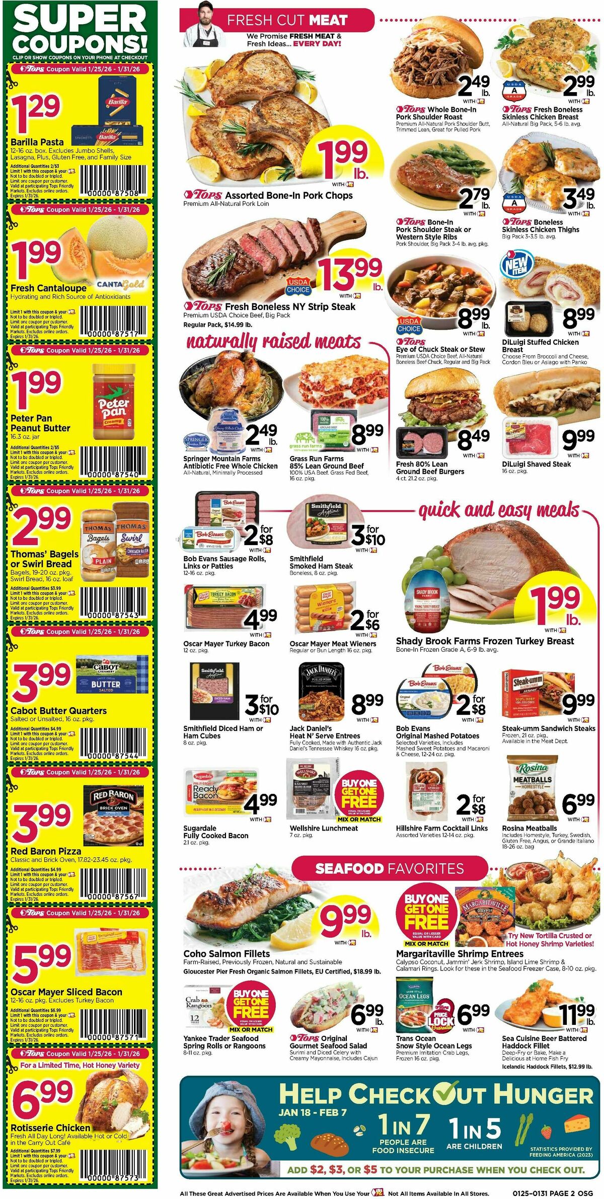Tops Friendly Markets Weekly Ad from January 25