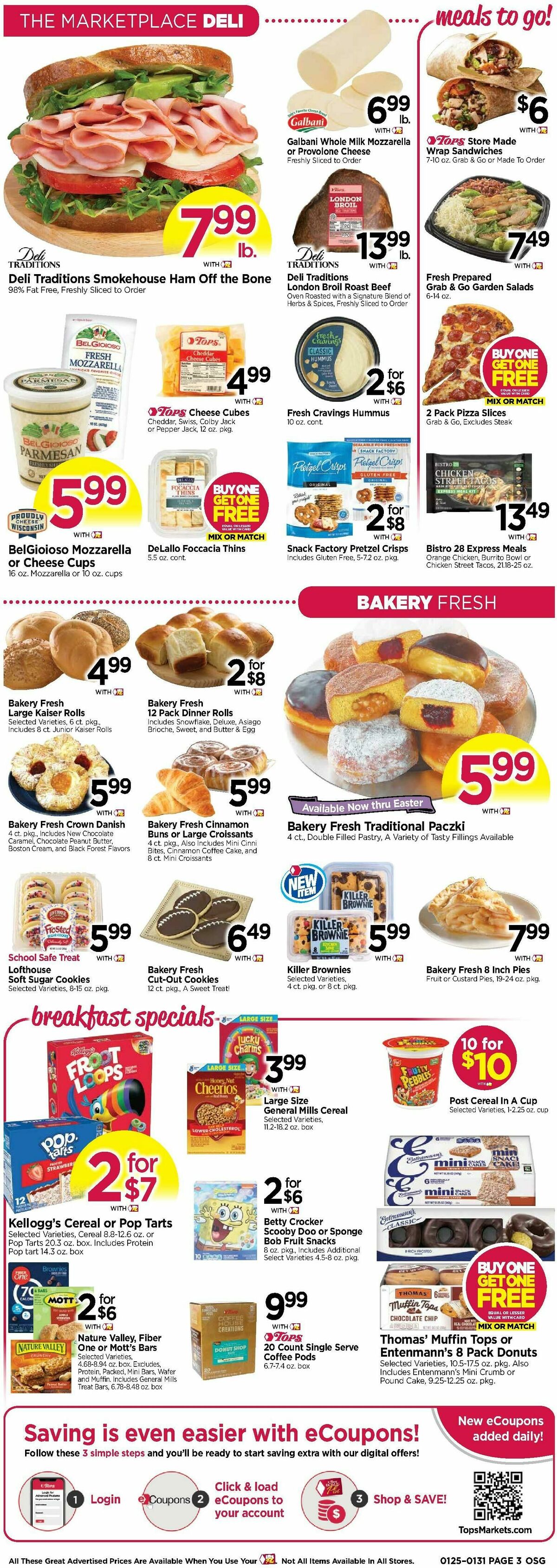 Tops Friendly Markets Weekly Ad from January 25
